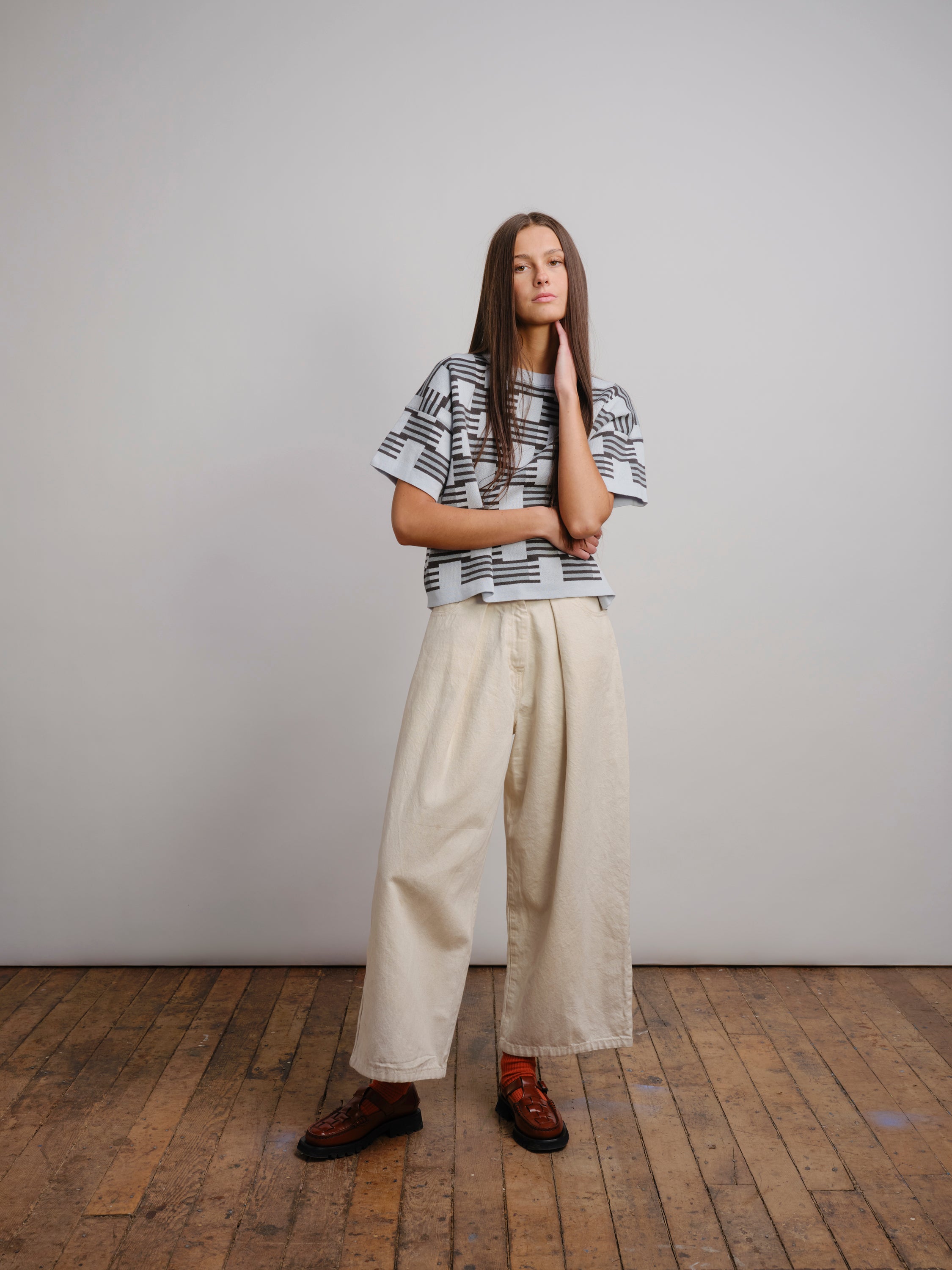 Otti Sweater Tee - Cerulean