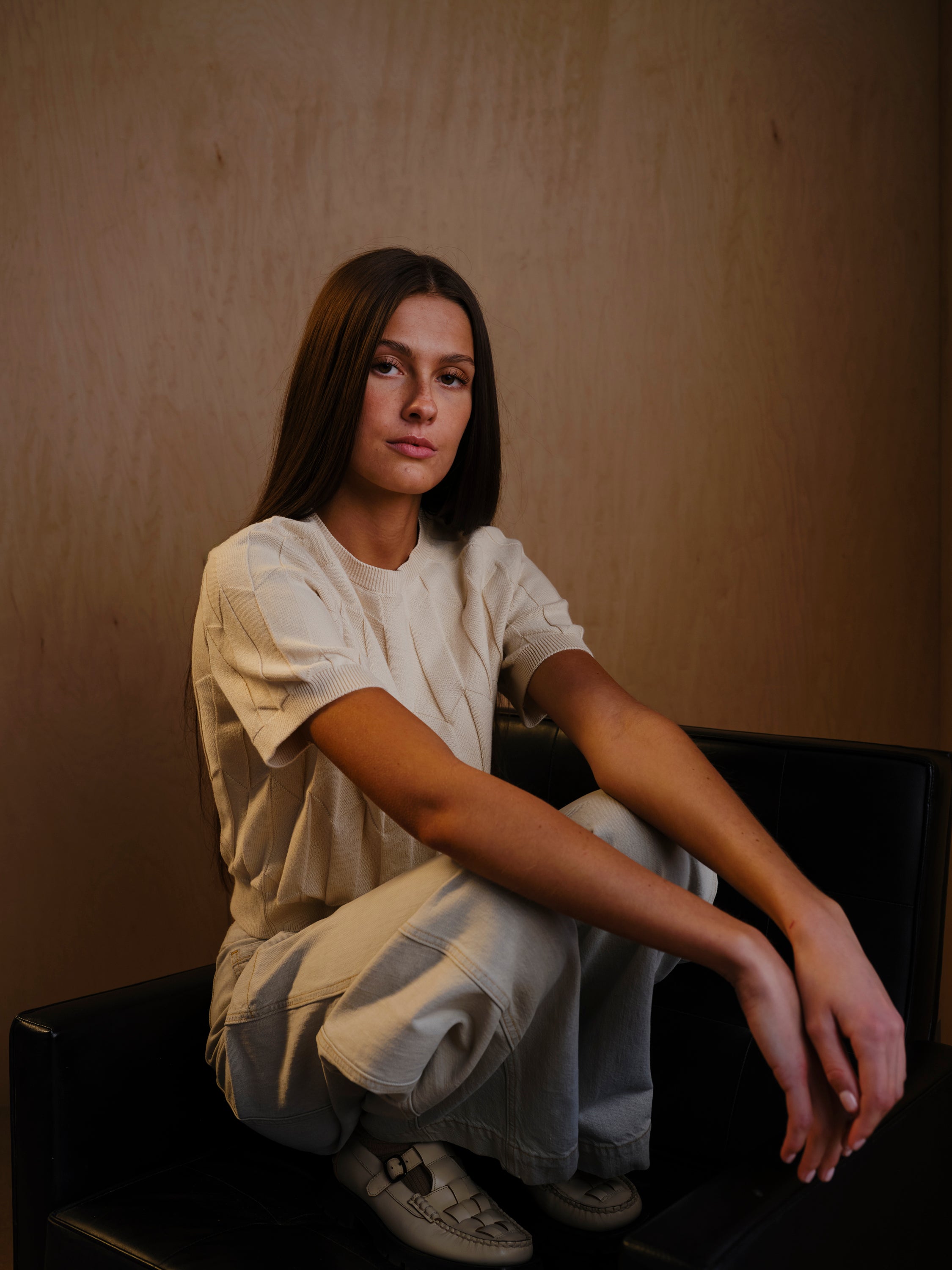 Chevron Ruben Tee - Birch