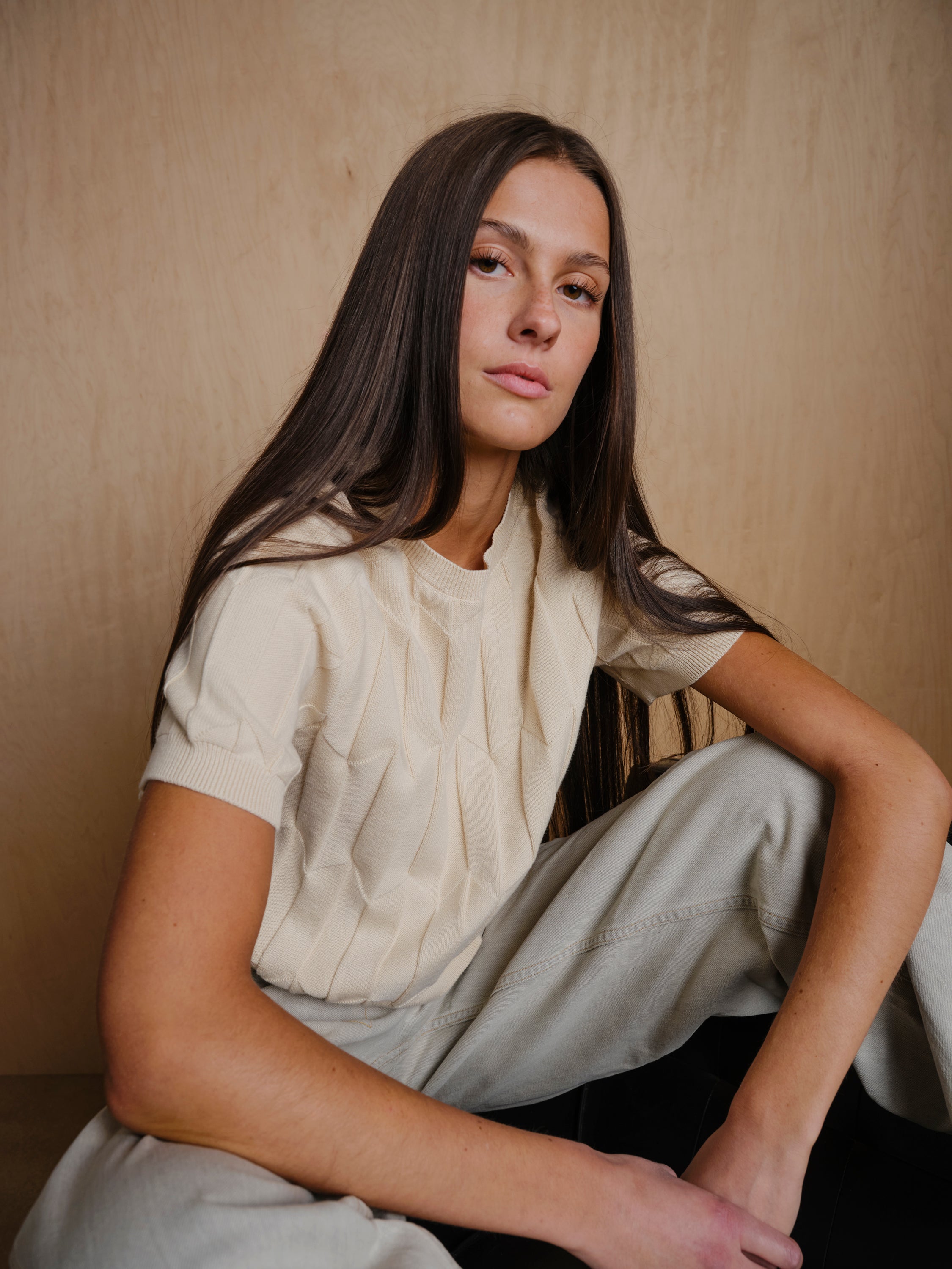 Chevron Ruben Tee - Birch