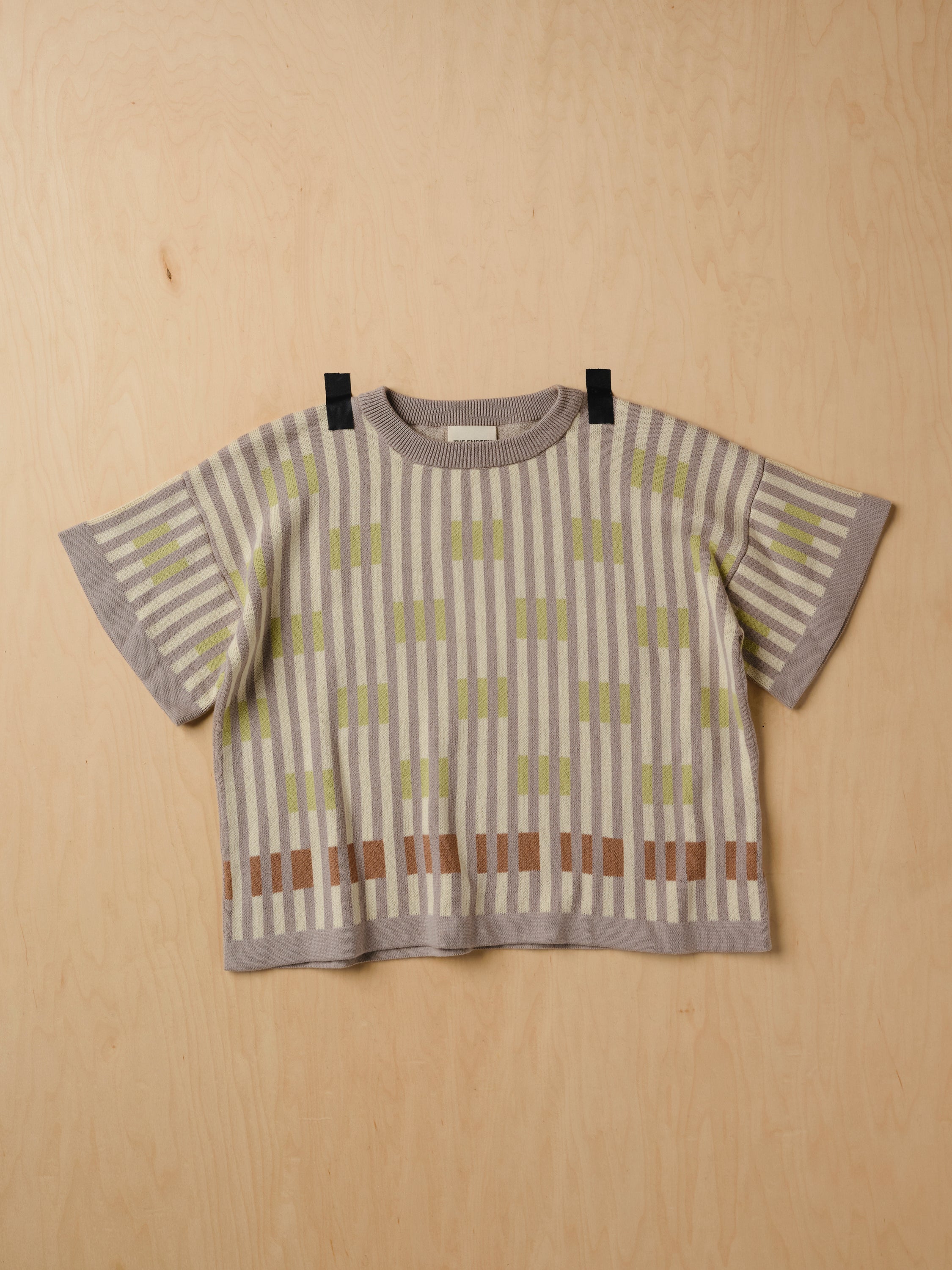 Bauhaus Short Sleeve Sweater Tee - Cumulus
