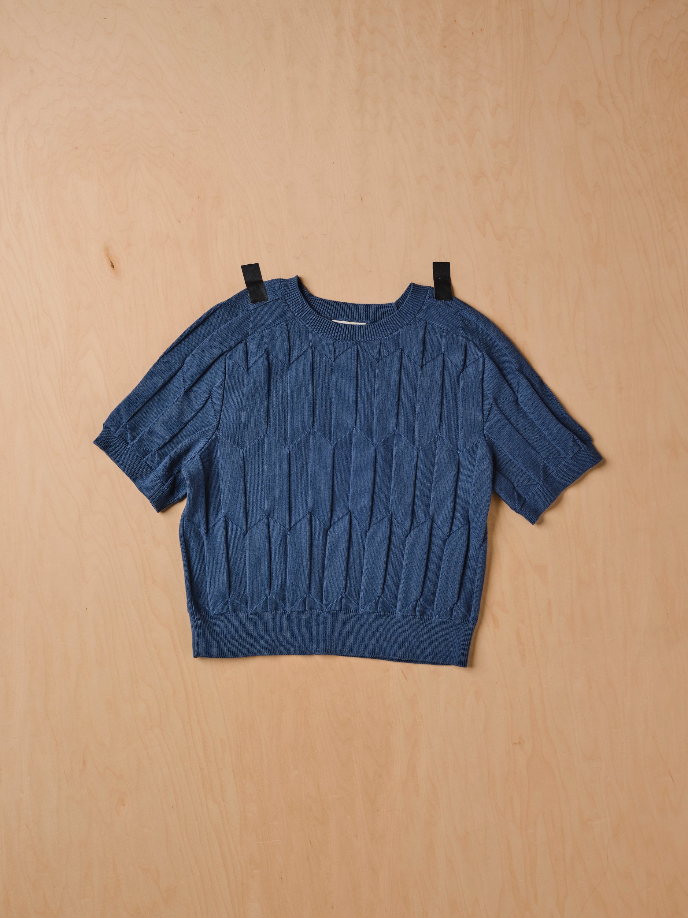 Chevron Ruben Tee - Delphinium