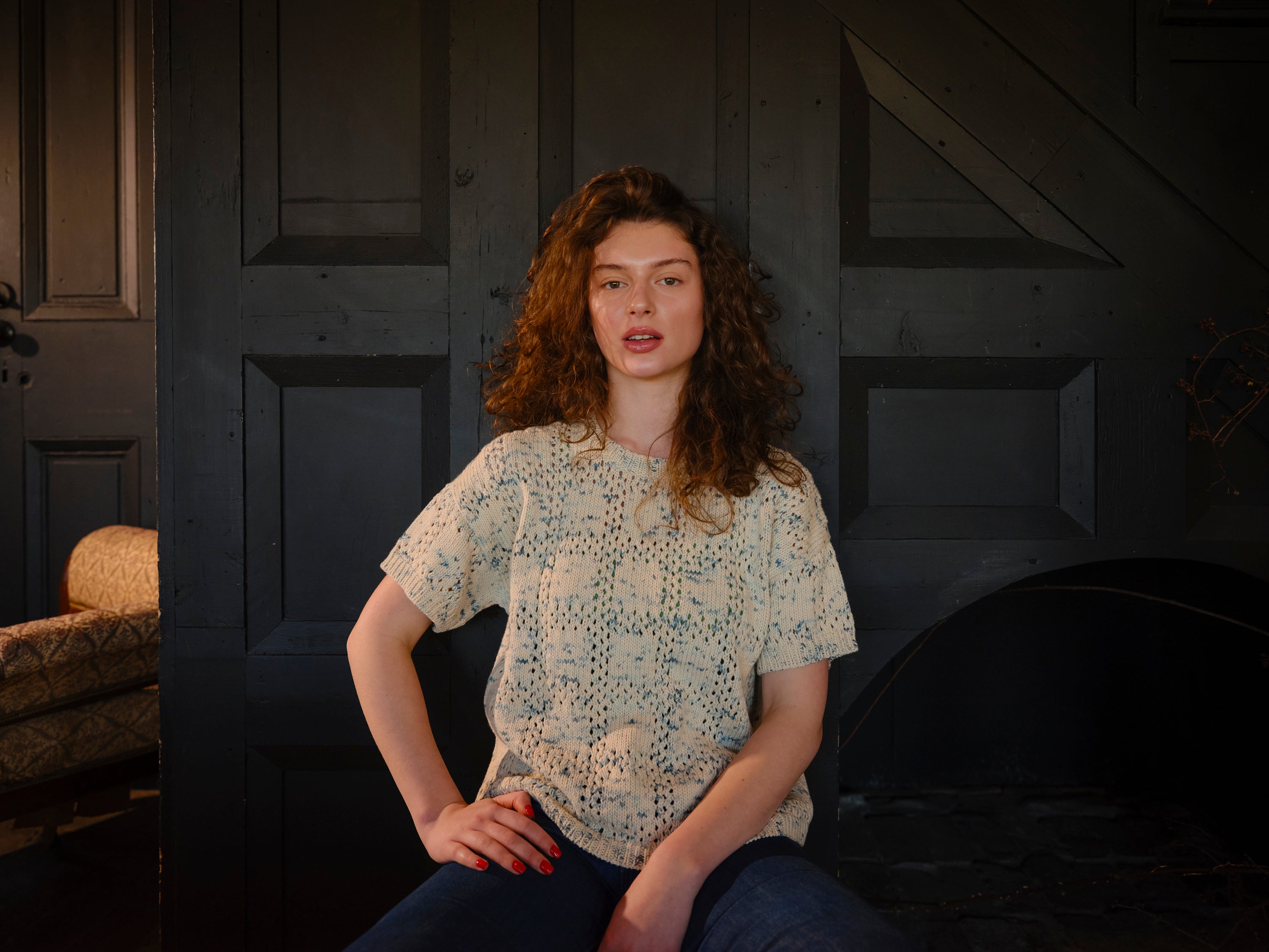 Florence Grid Tee - Terrazzo