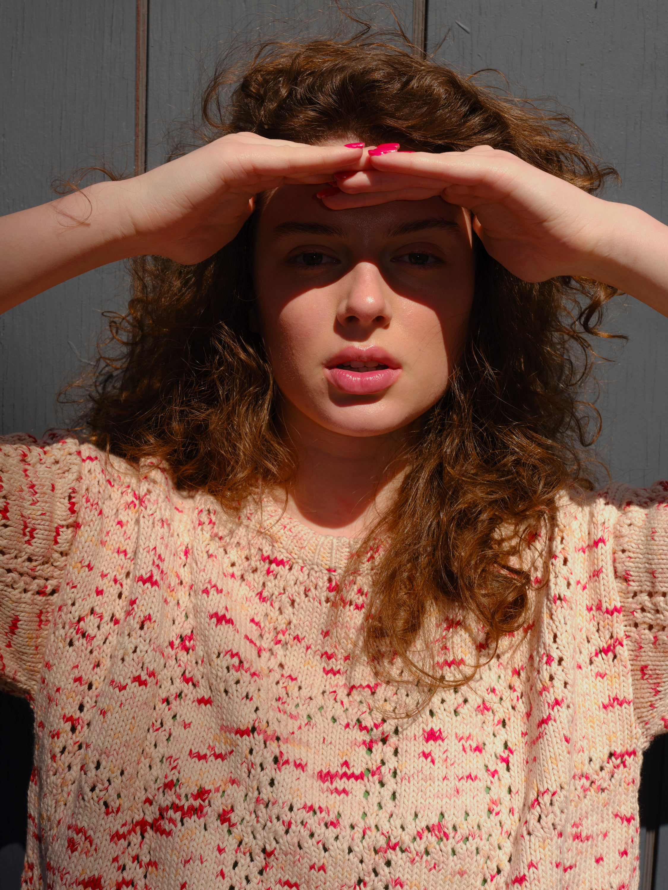 Florence Grid Tee - Nectar
