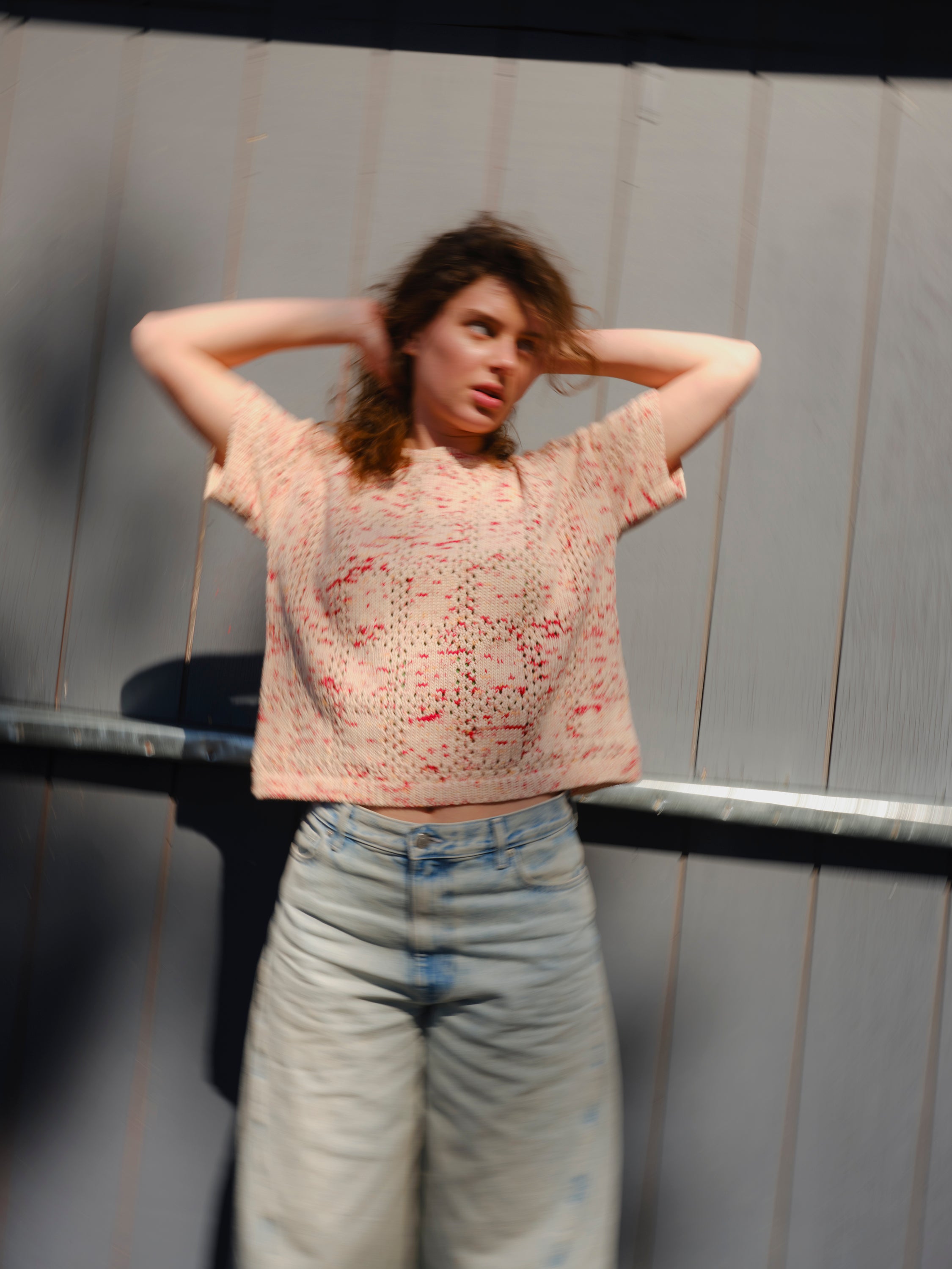 Florence Grid Tee - Nectar