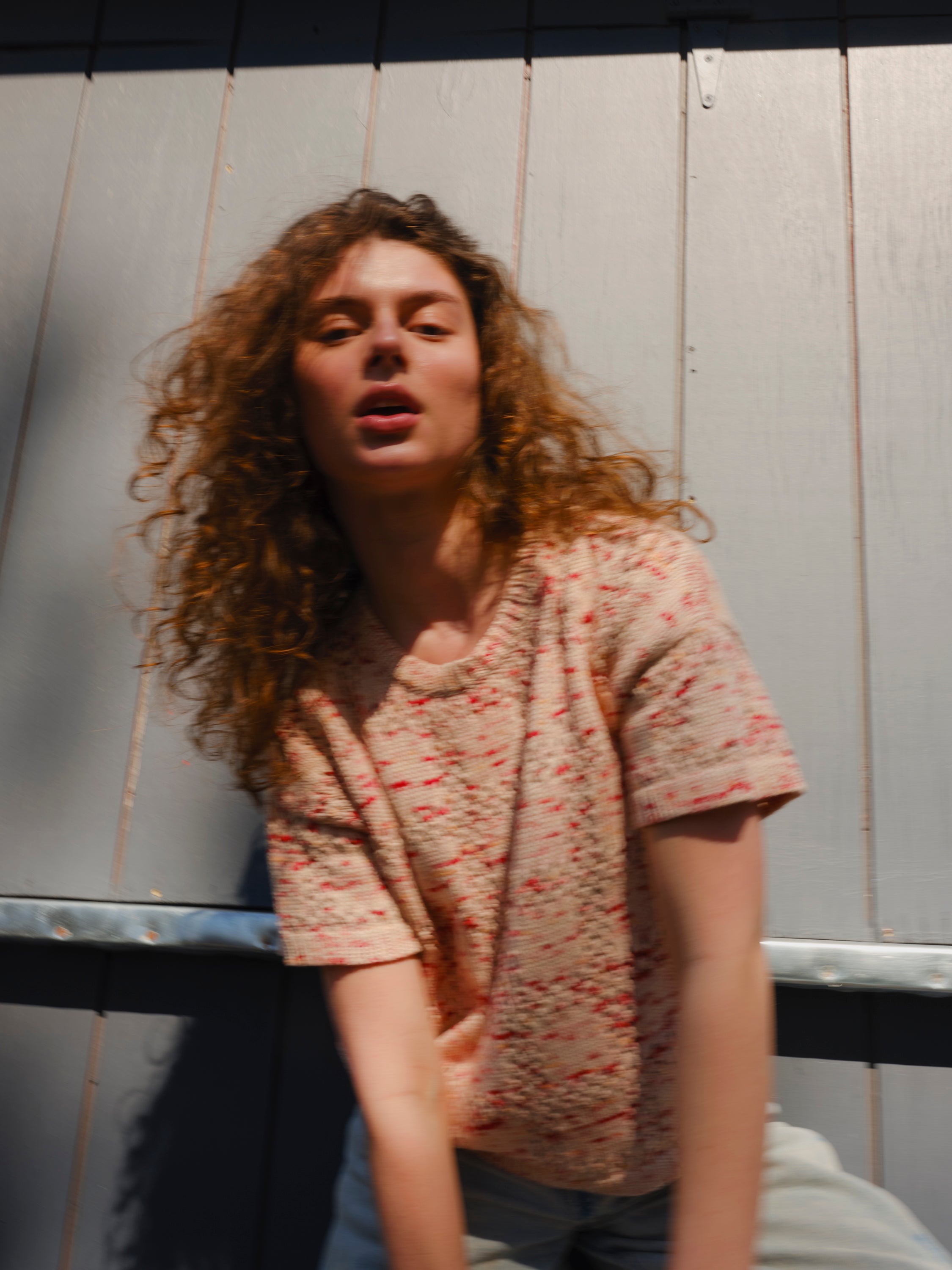 Florence Grid Tee - Nectar
