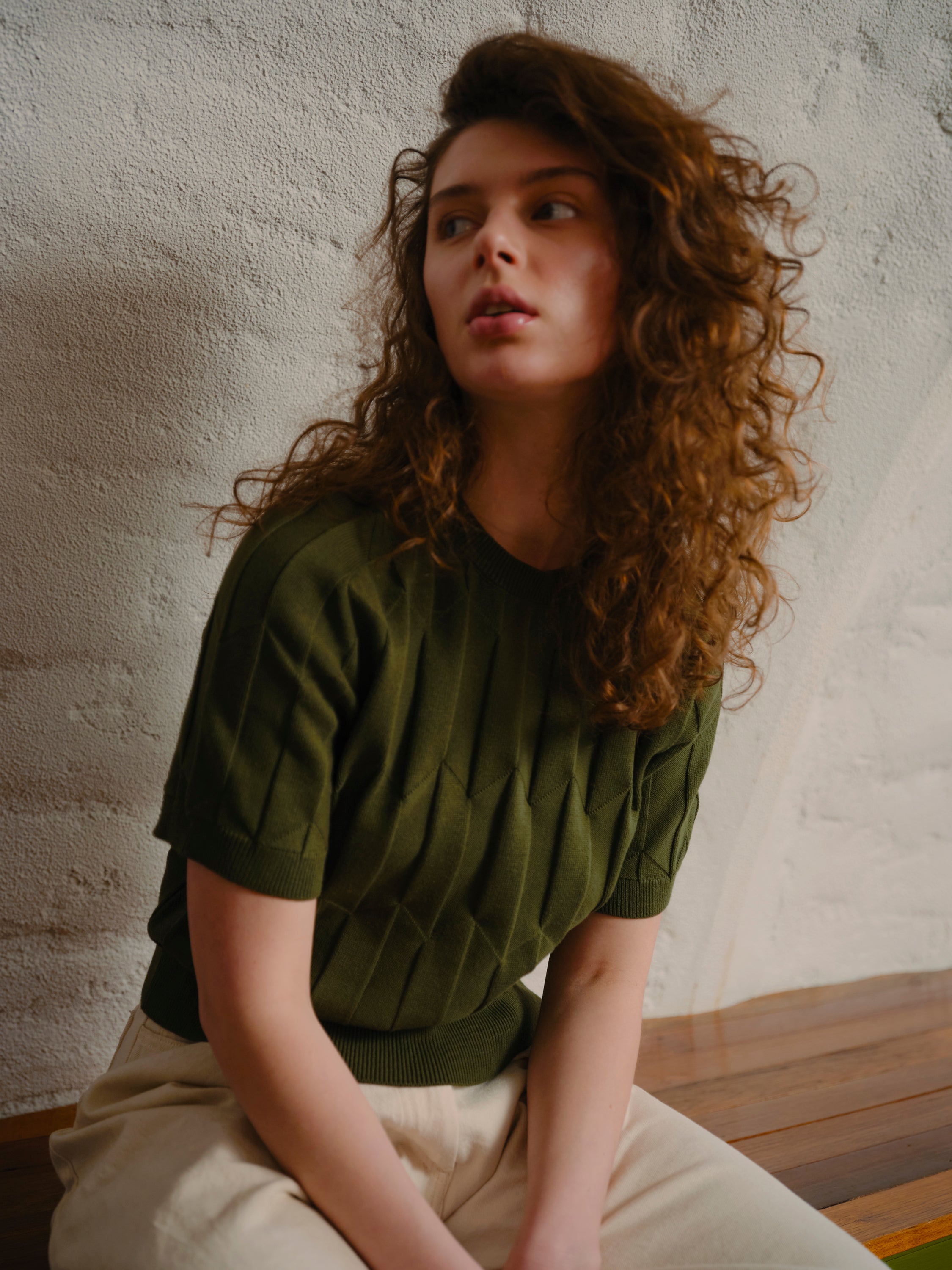 Chevron Ruben Tee - Spruce