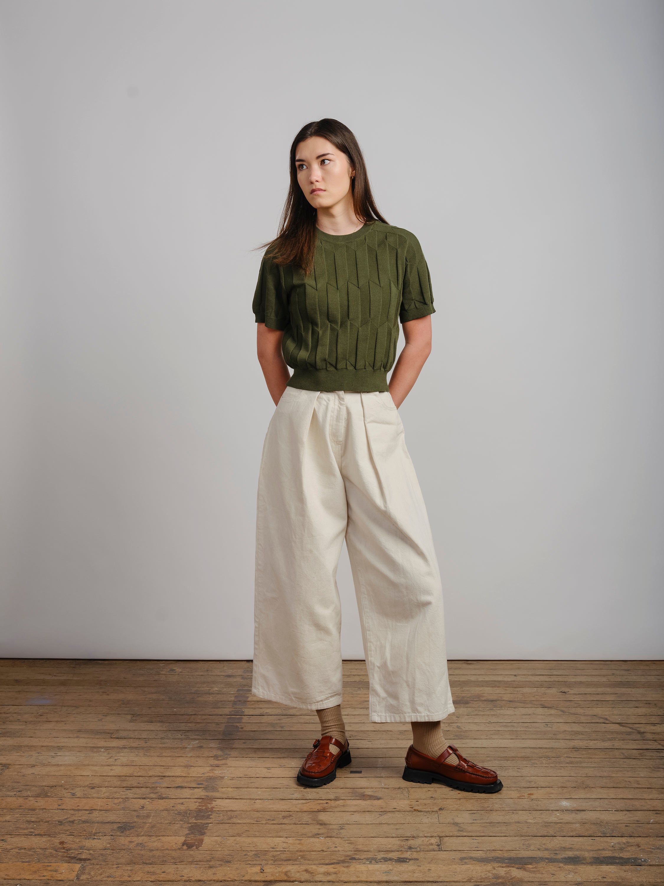 Chevron Ruben Tee - Spruce