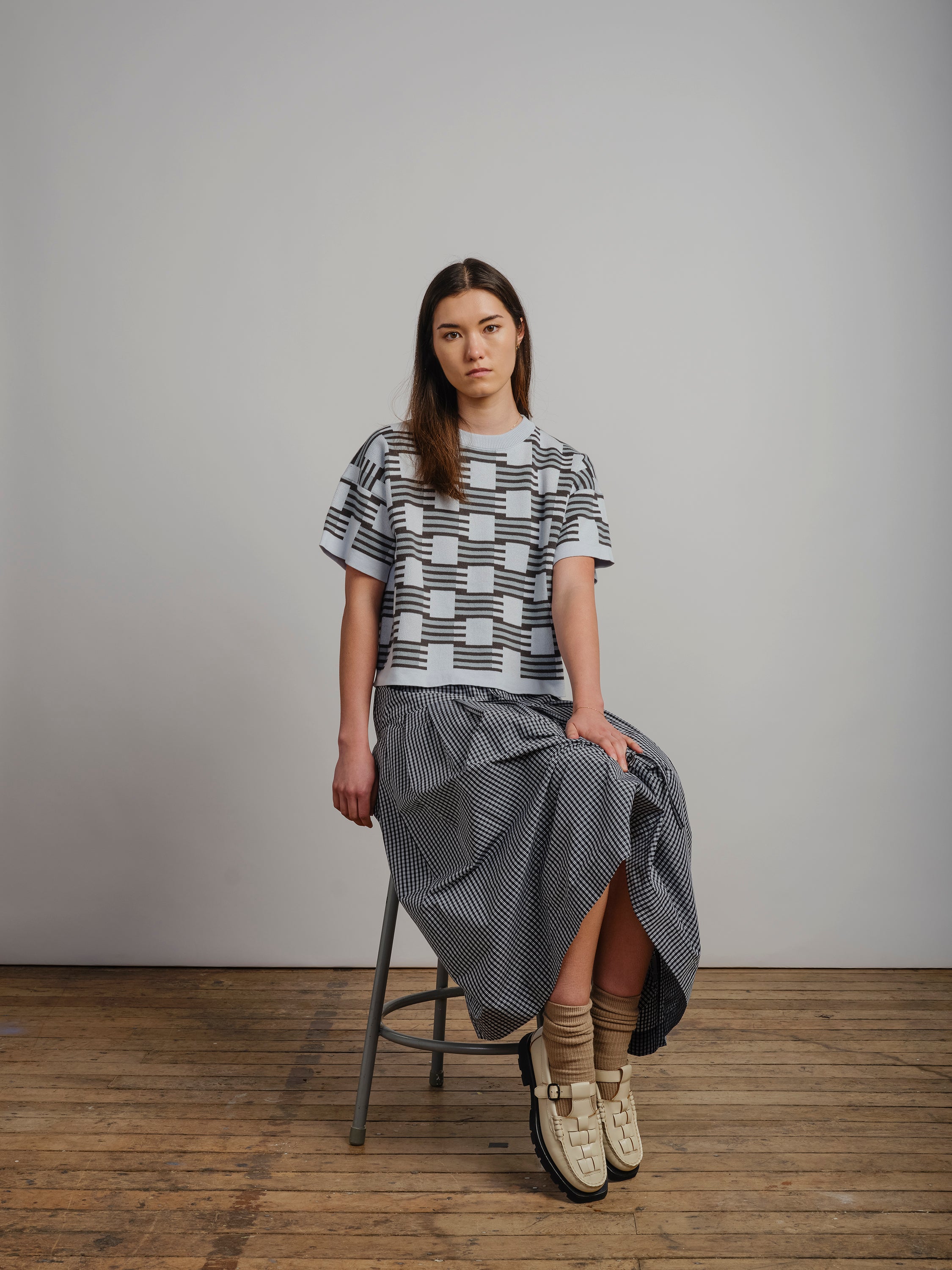 Otti Sweater Tee - Cerulean