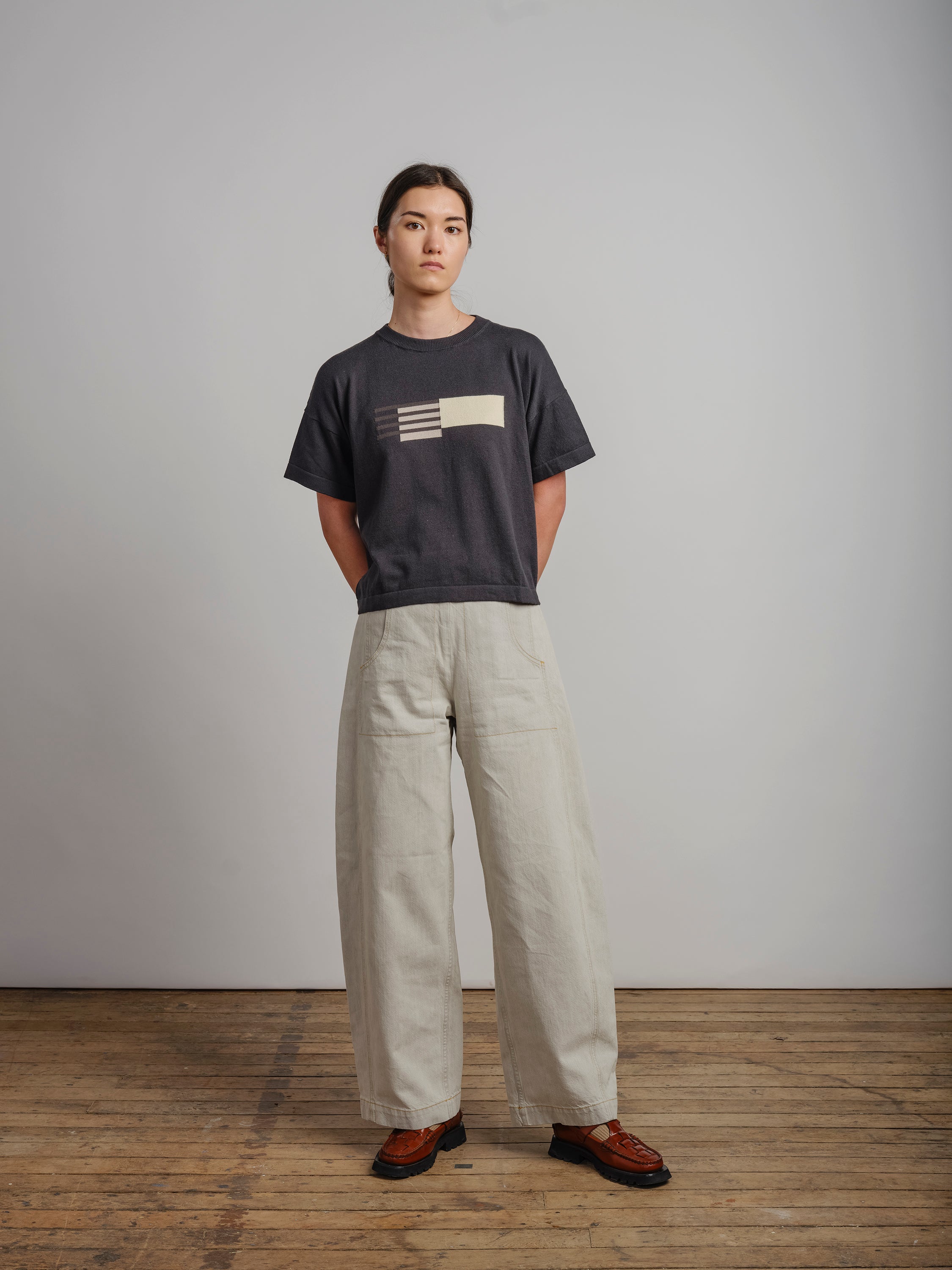 Alma Sweater Tee - Ink