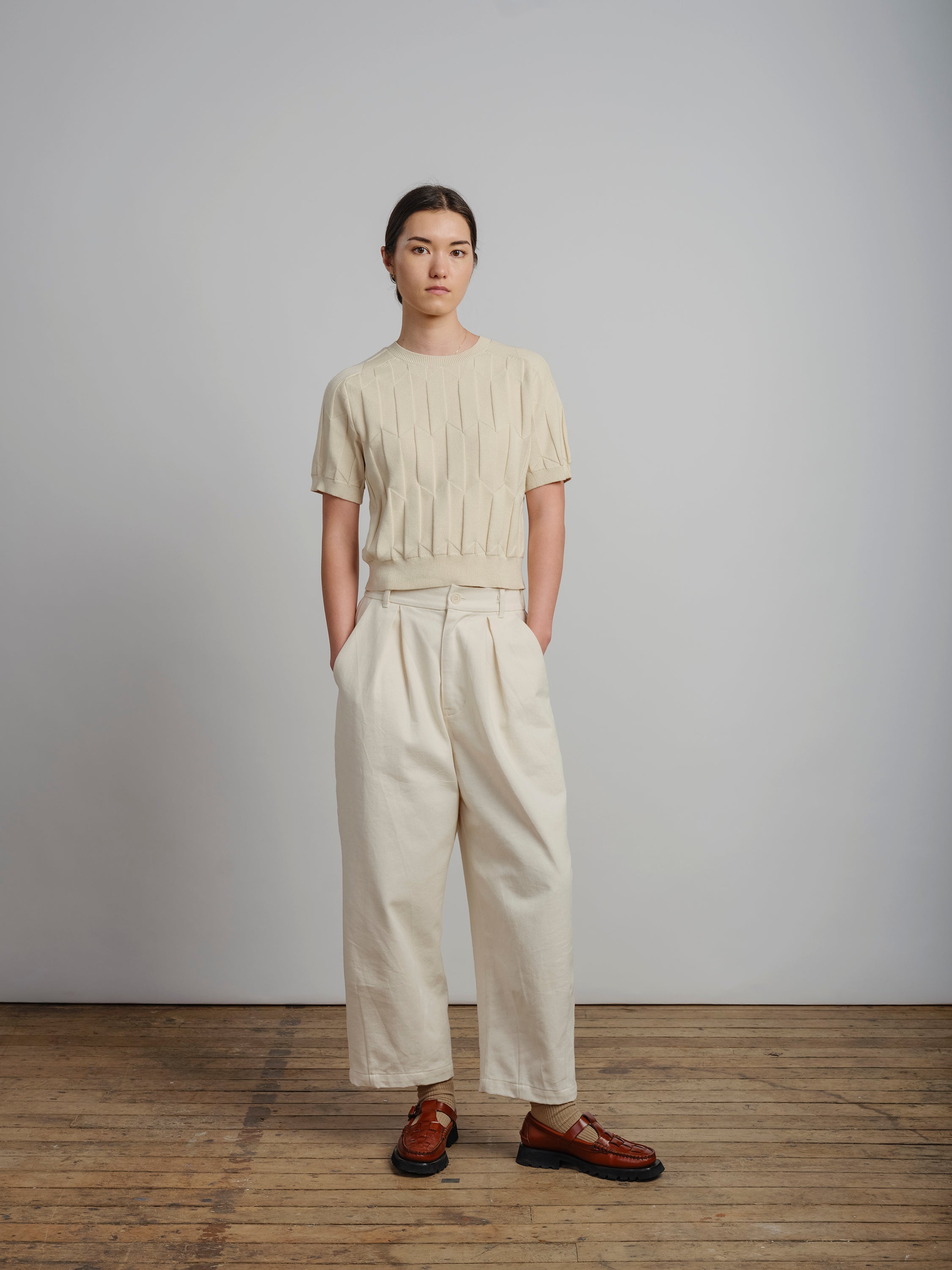 Chevron Ruben Tee - Birch