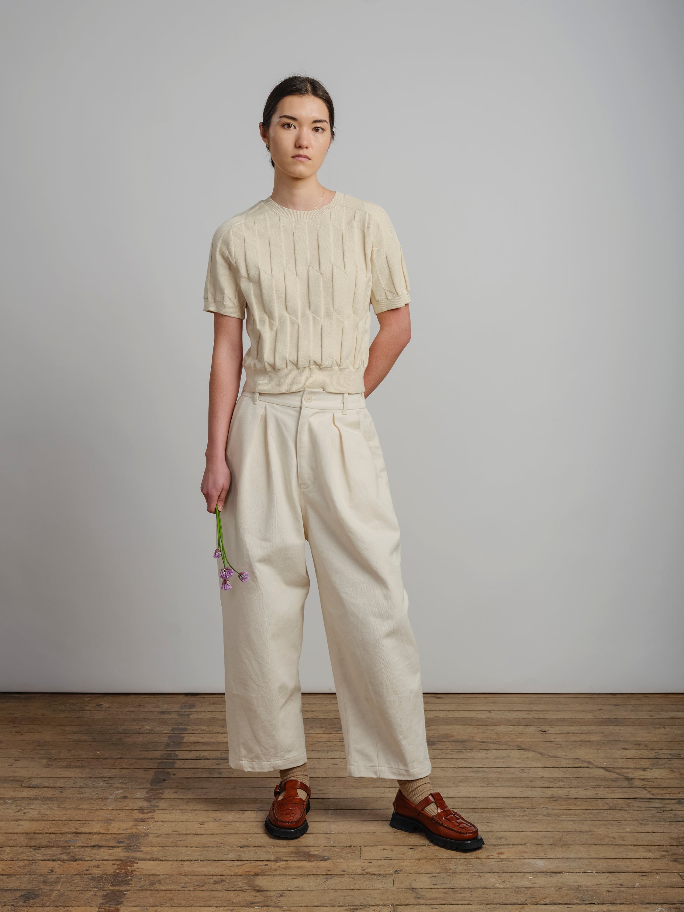 Chevron Ruben Tee - Birch