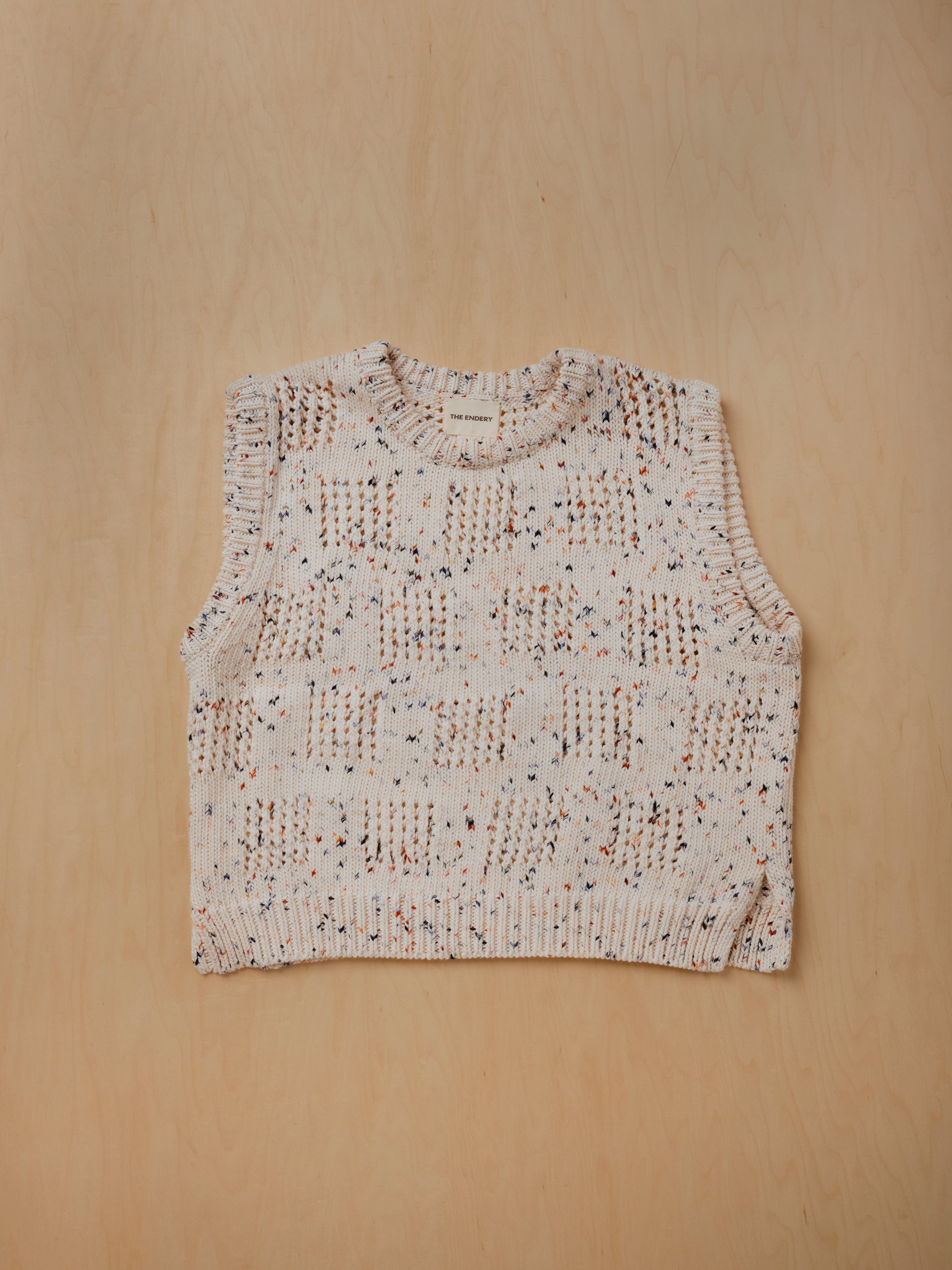 Katt Eyelet Vest - Kaleidoscope