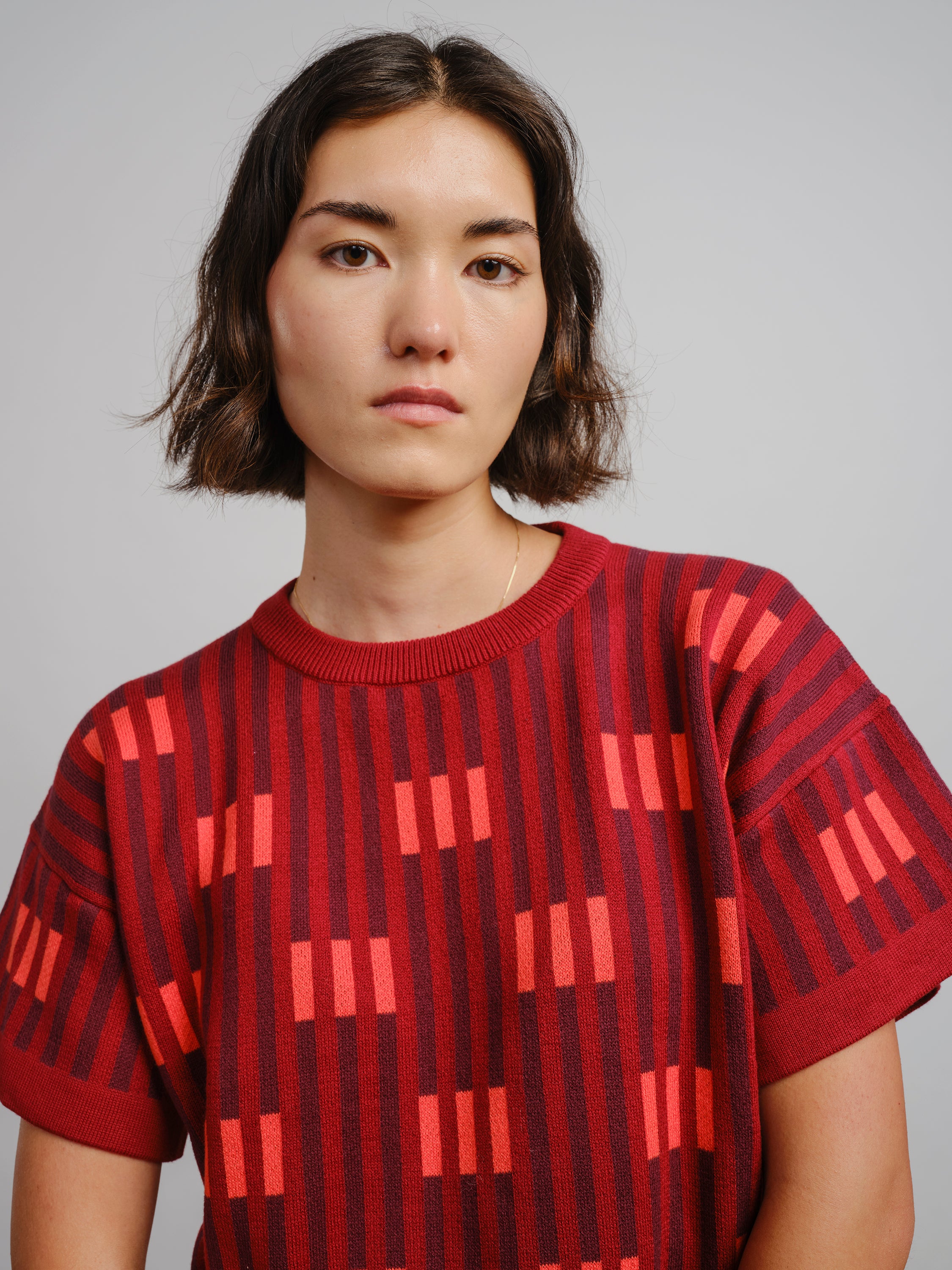 Bauhaus Short Sleeve Sweater Tee - Solstice