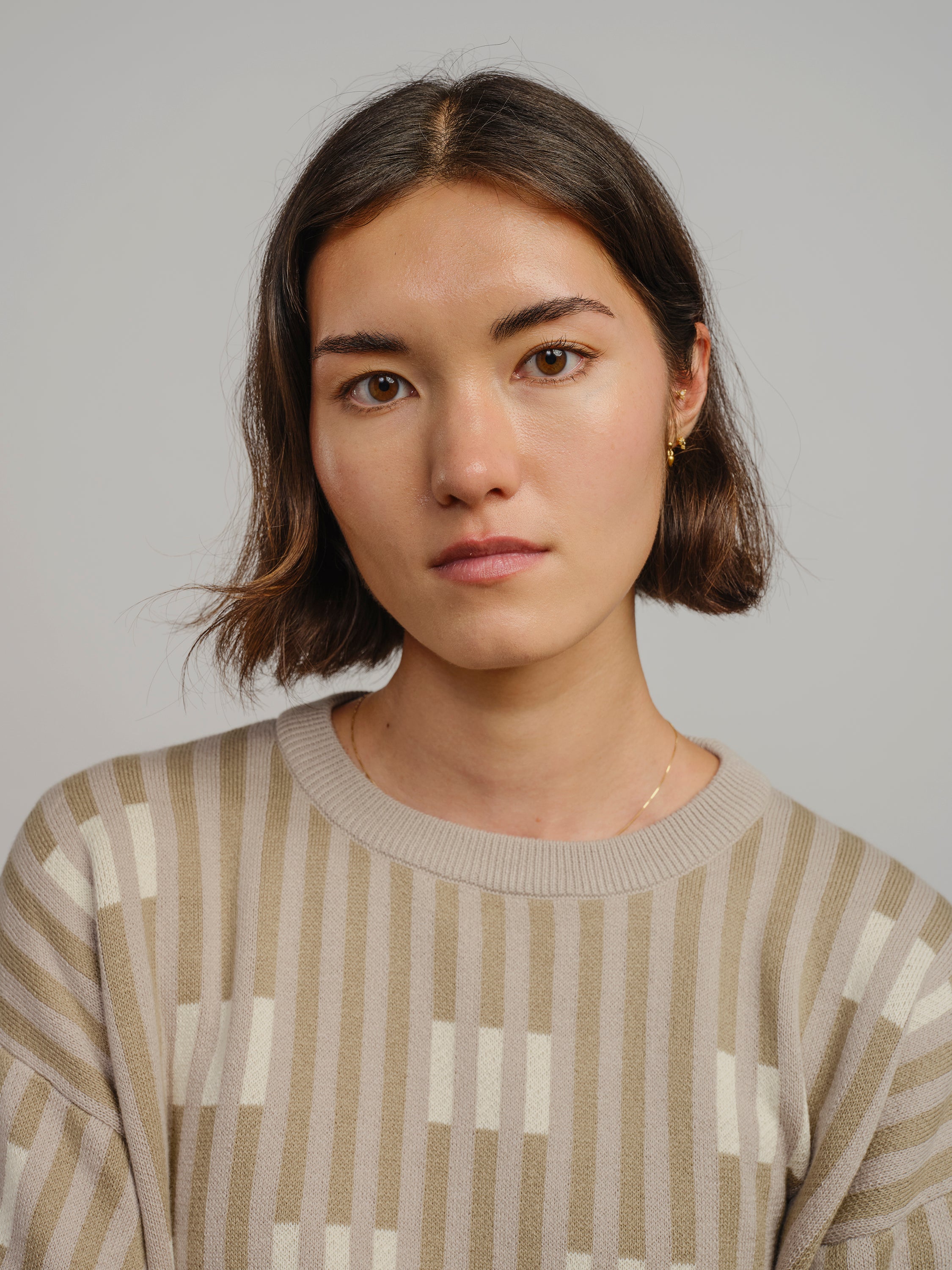 Bauhaus Short Sleeve Sweater Tee - Mist