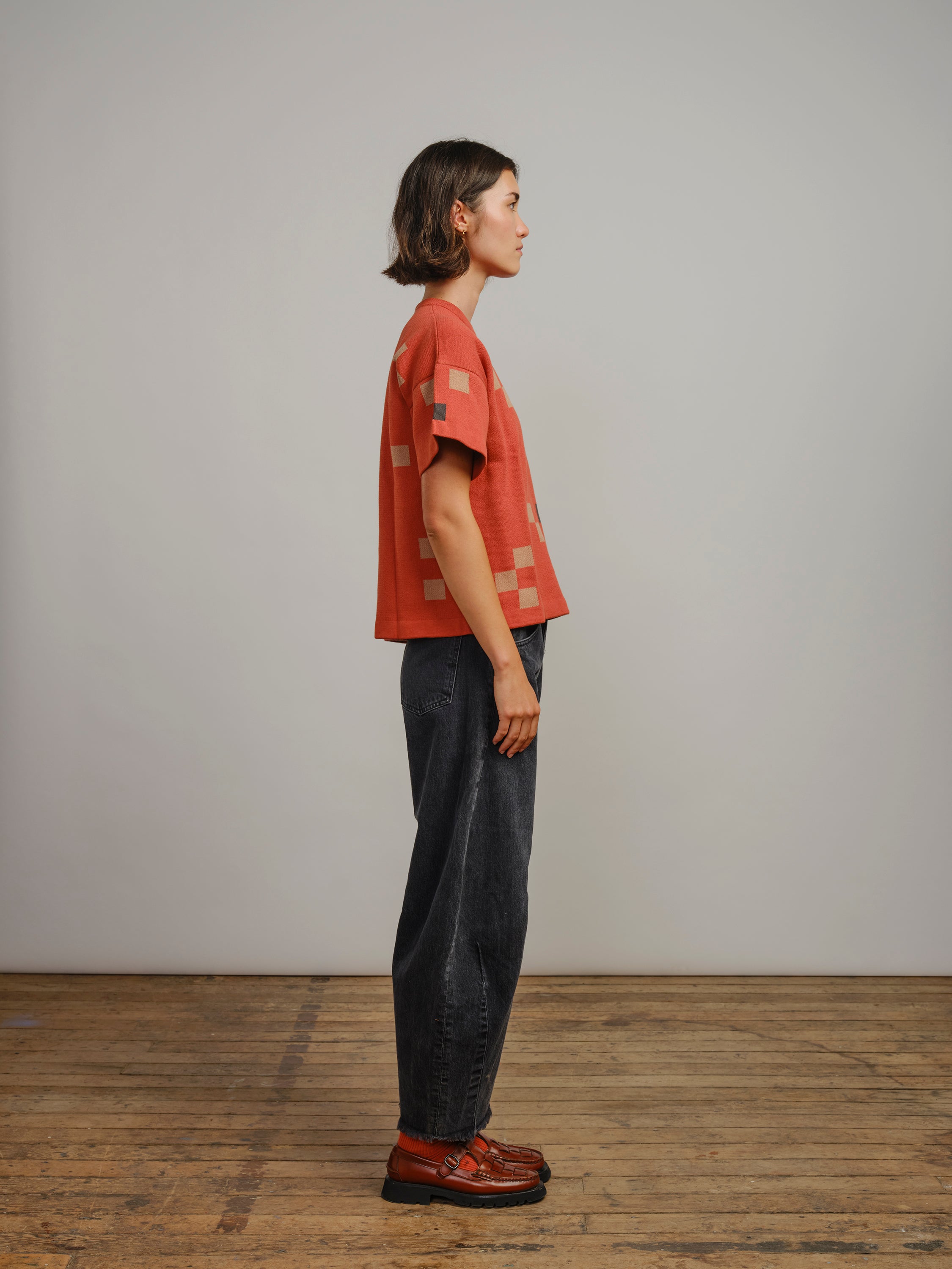 Albers Short Sleeve Sweater Tee - Cortado