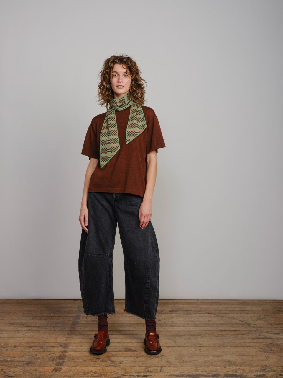 The Endery Bridget Scarf, Grove — green scarf
