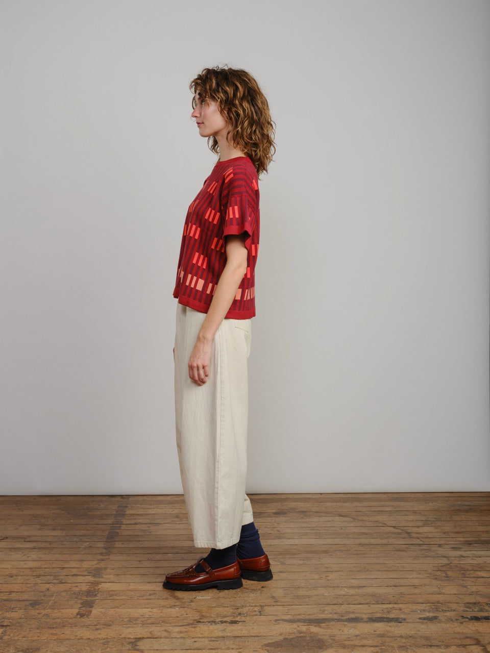 Bauhaus Short Sleeve Sweater Tee - Solstice