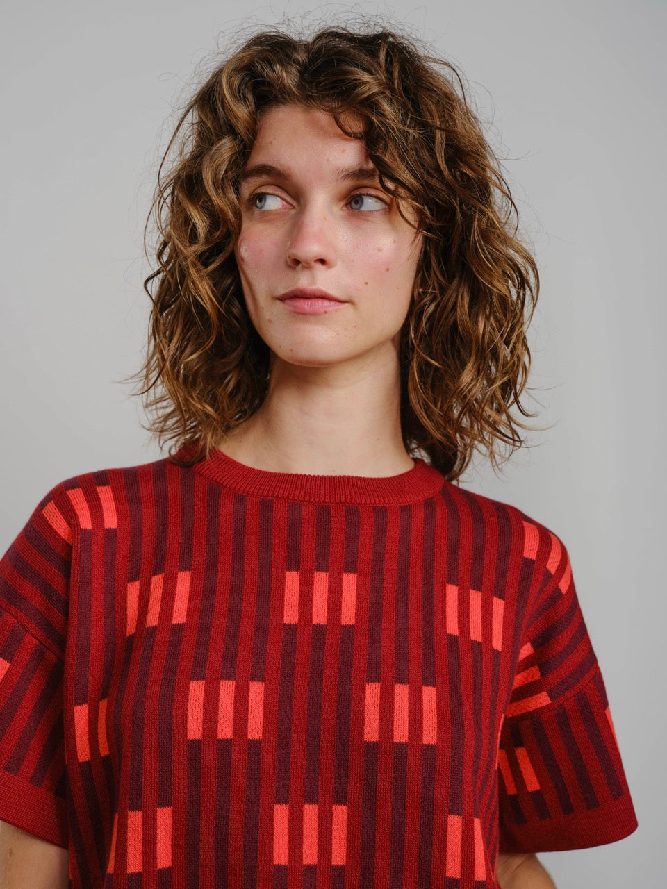 Bauhaus Short Sleeve Sweater Tee - Solstice