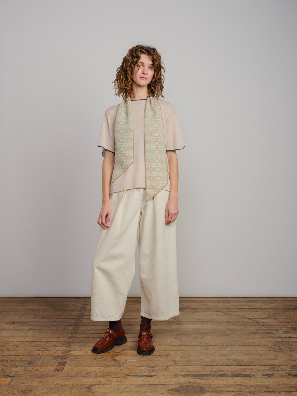 Classic Merino Oversized Tee - Sand