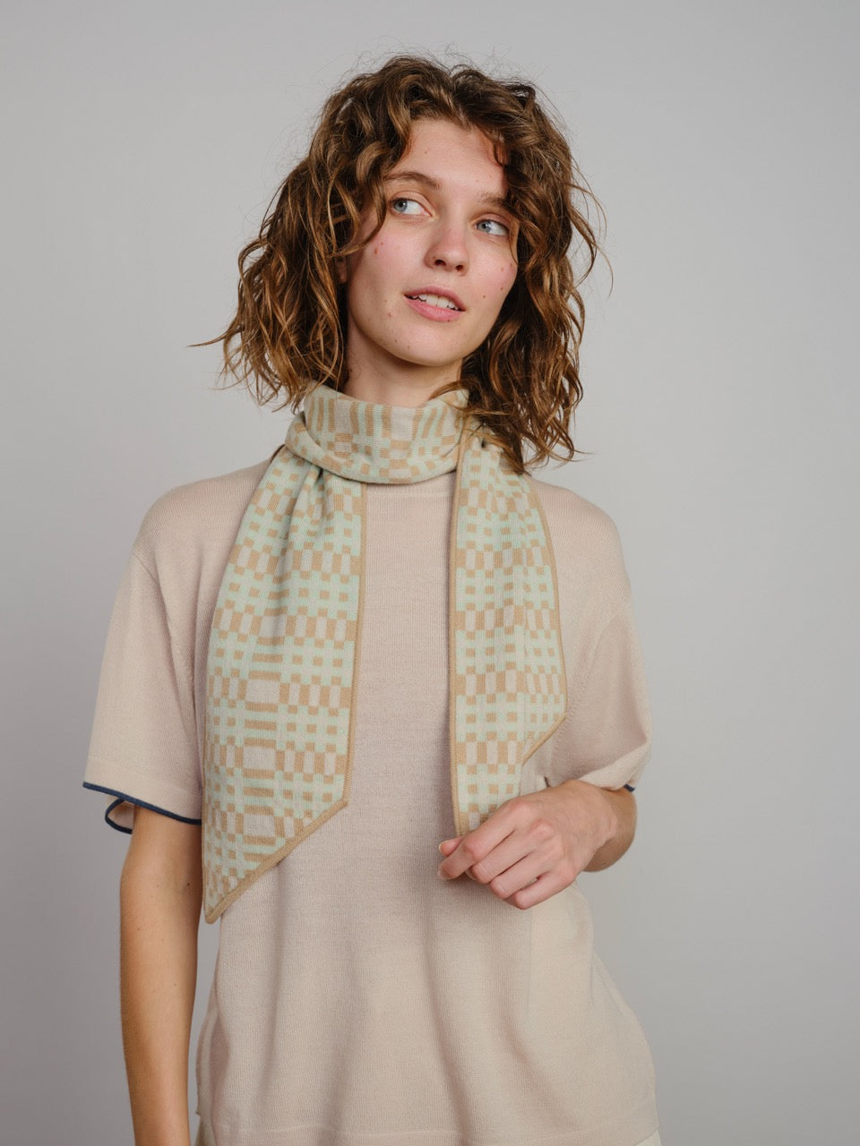 Classic Merino Oversized Tee - Sand