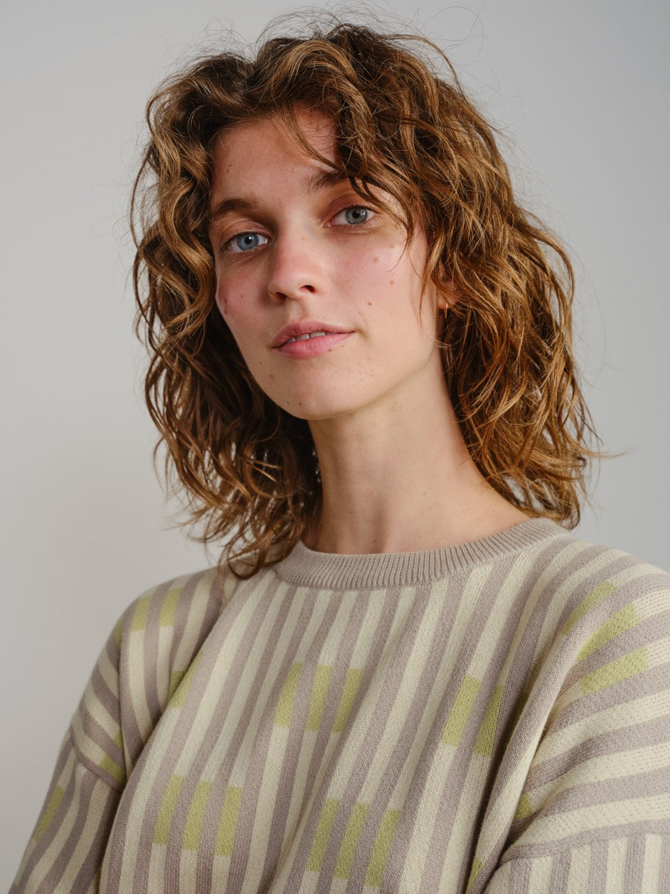 Bauhaus Short Sleeve Sweater Tee - Cumulus