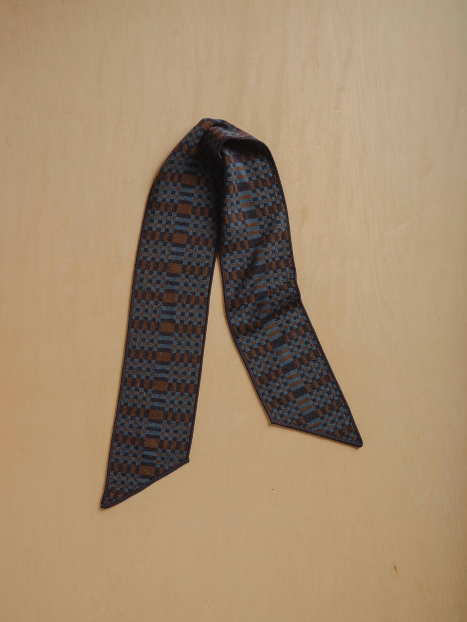 The Endery Bridget Scarf, Harbor — blue scarf