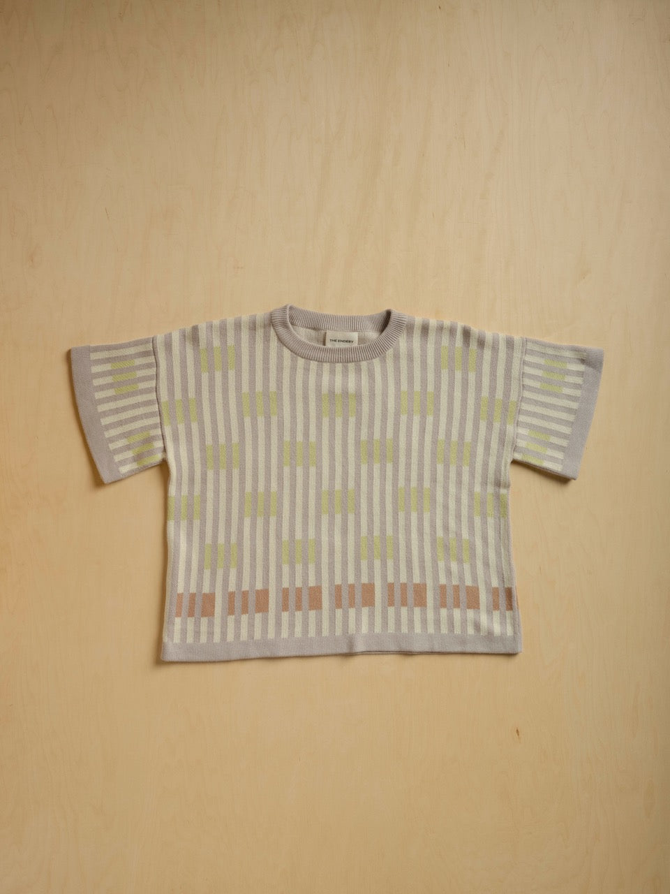 Bauhaus Short Sleeve Sweater Tee - Cumulus