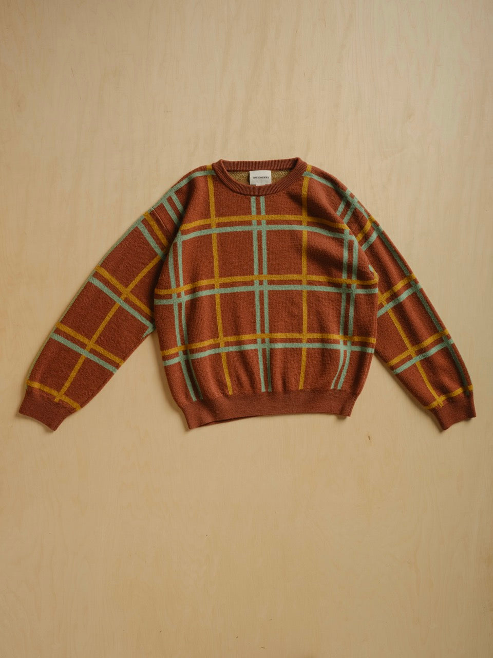 Marlow Plaid Sweater - Chestnut