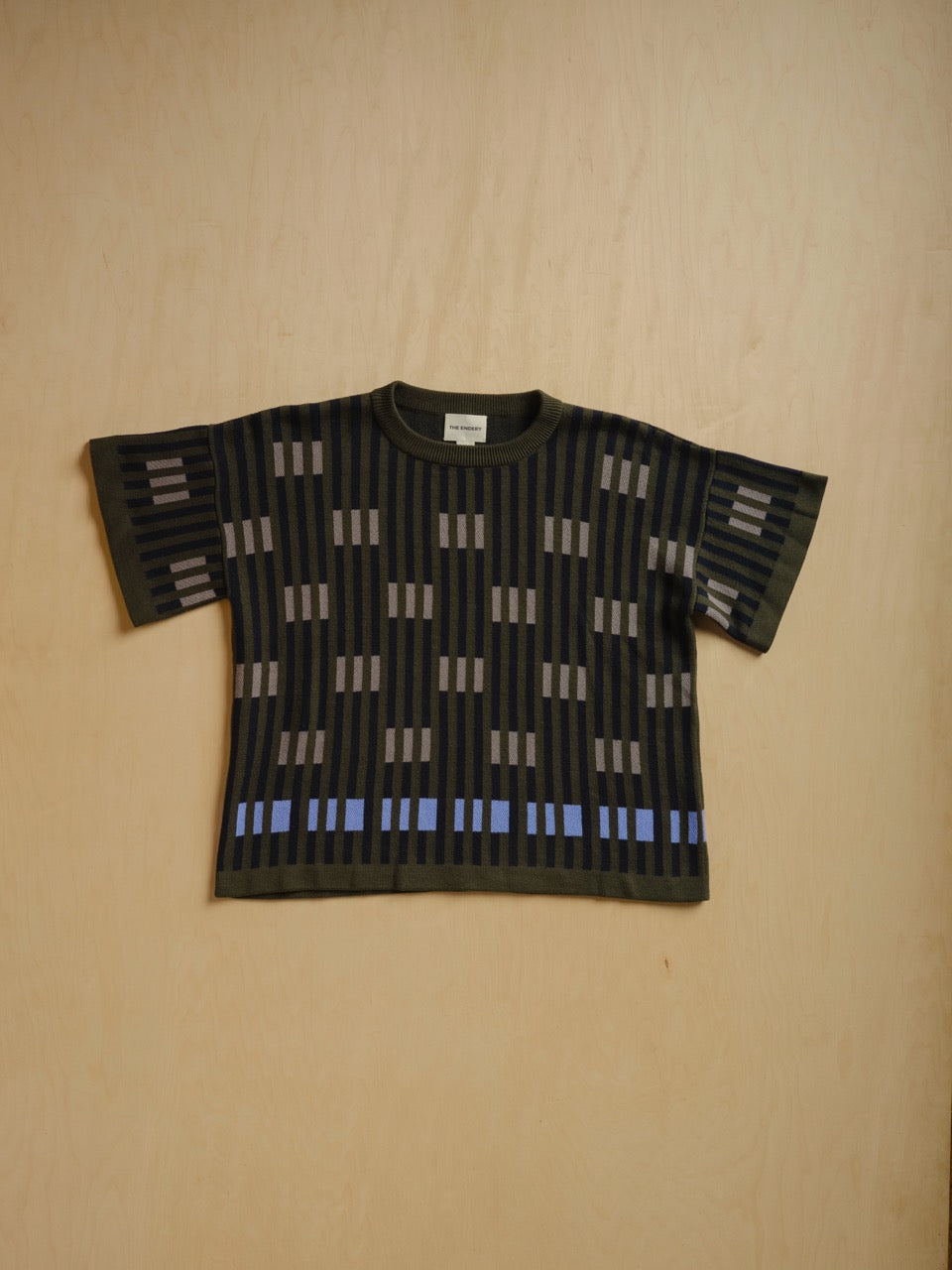 Bauhaus Short Sleeve Sweater Tee - Cinder