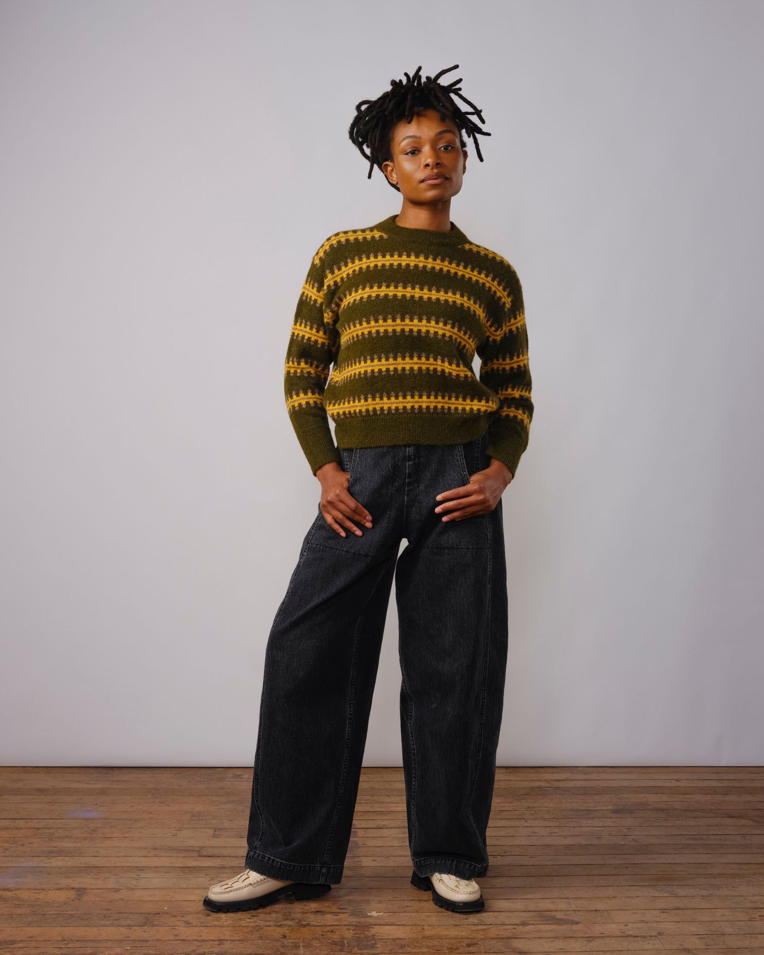 Vera Fairisle Sweater - Monstera