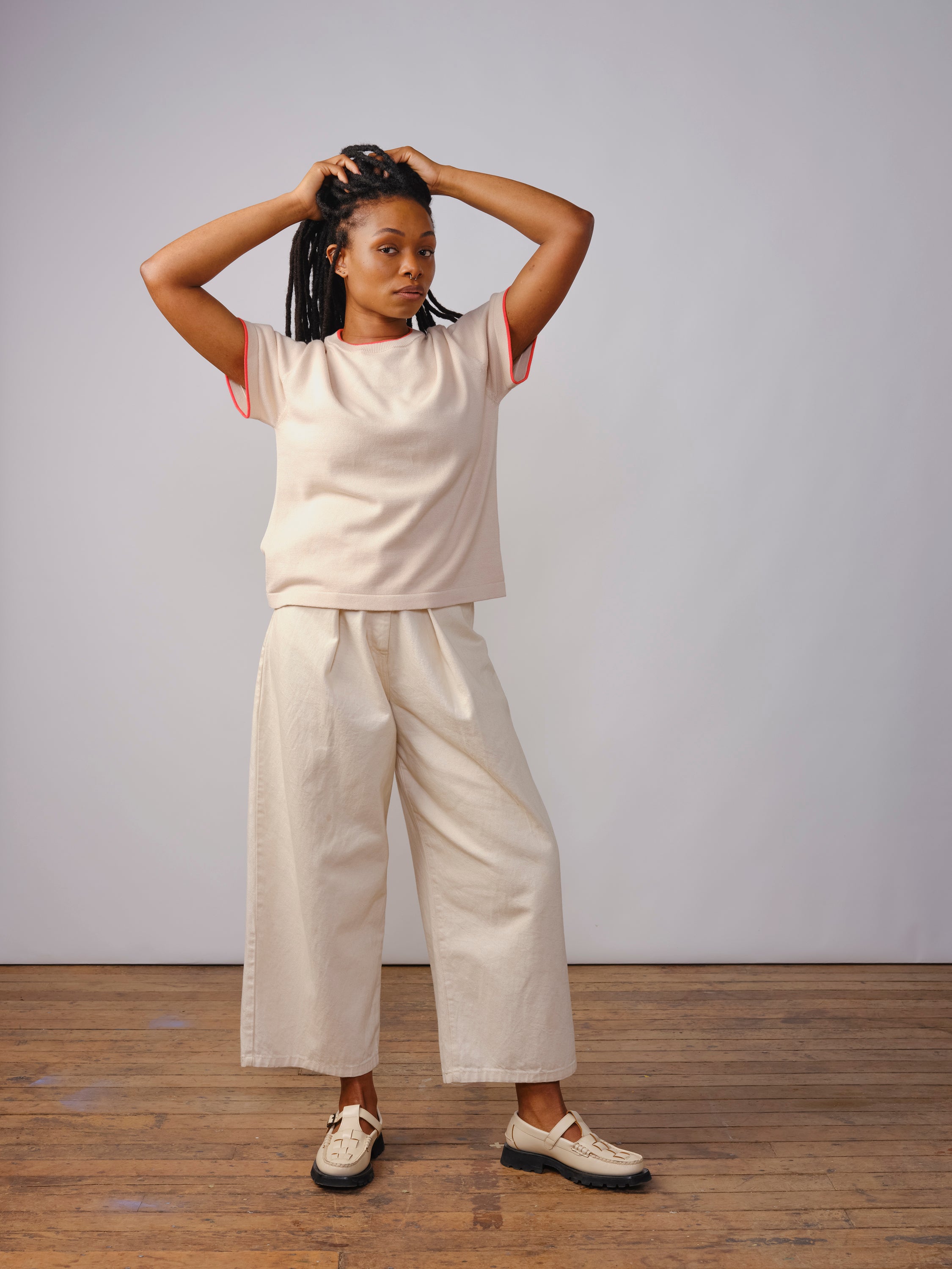 Classic Cotton Oversized Tee - Alstroemeria