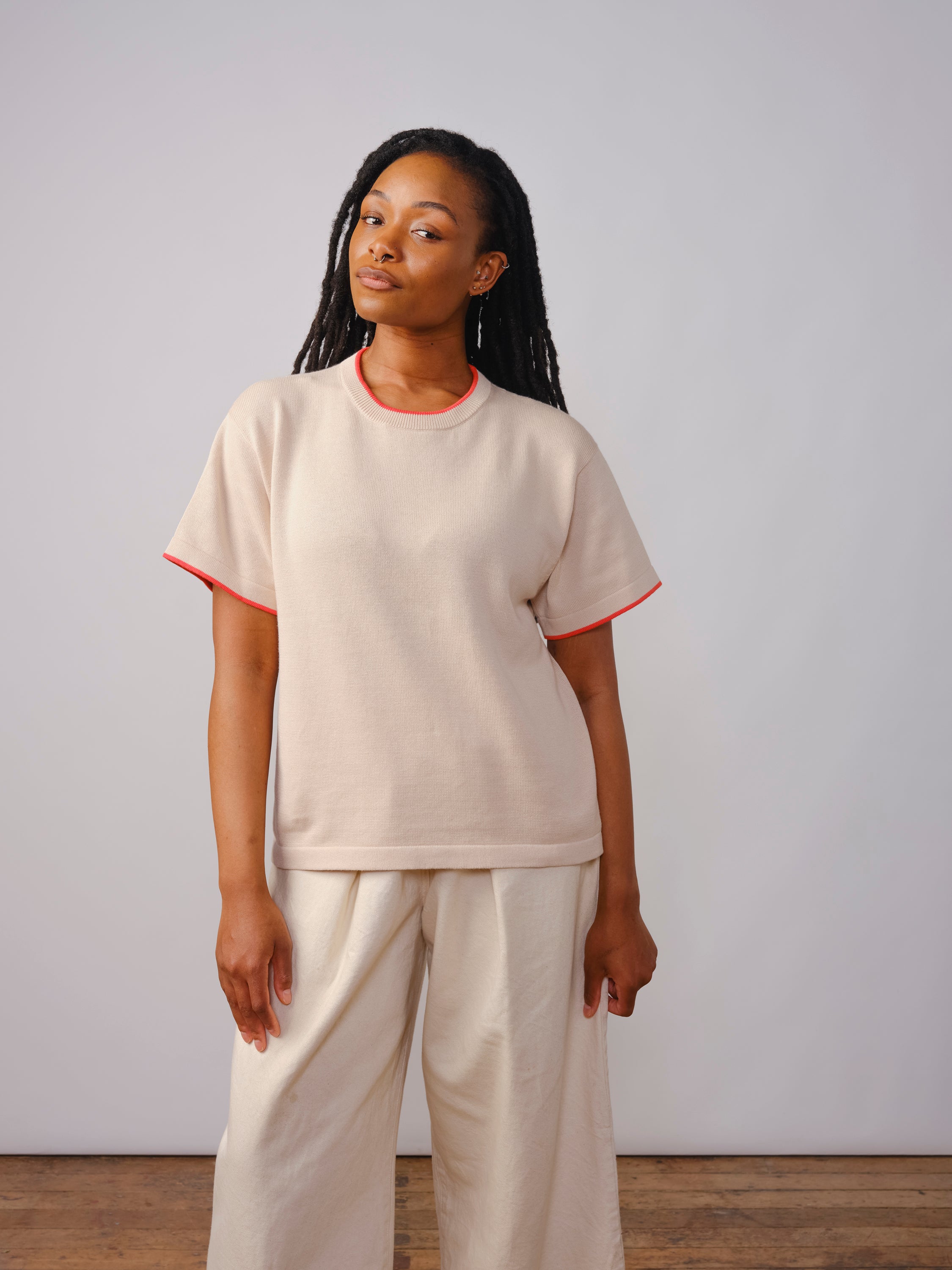 Classic Cotton Oversized Tee - Alstroemeria