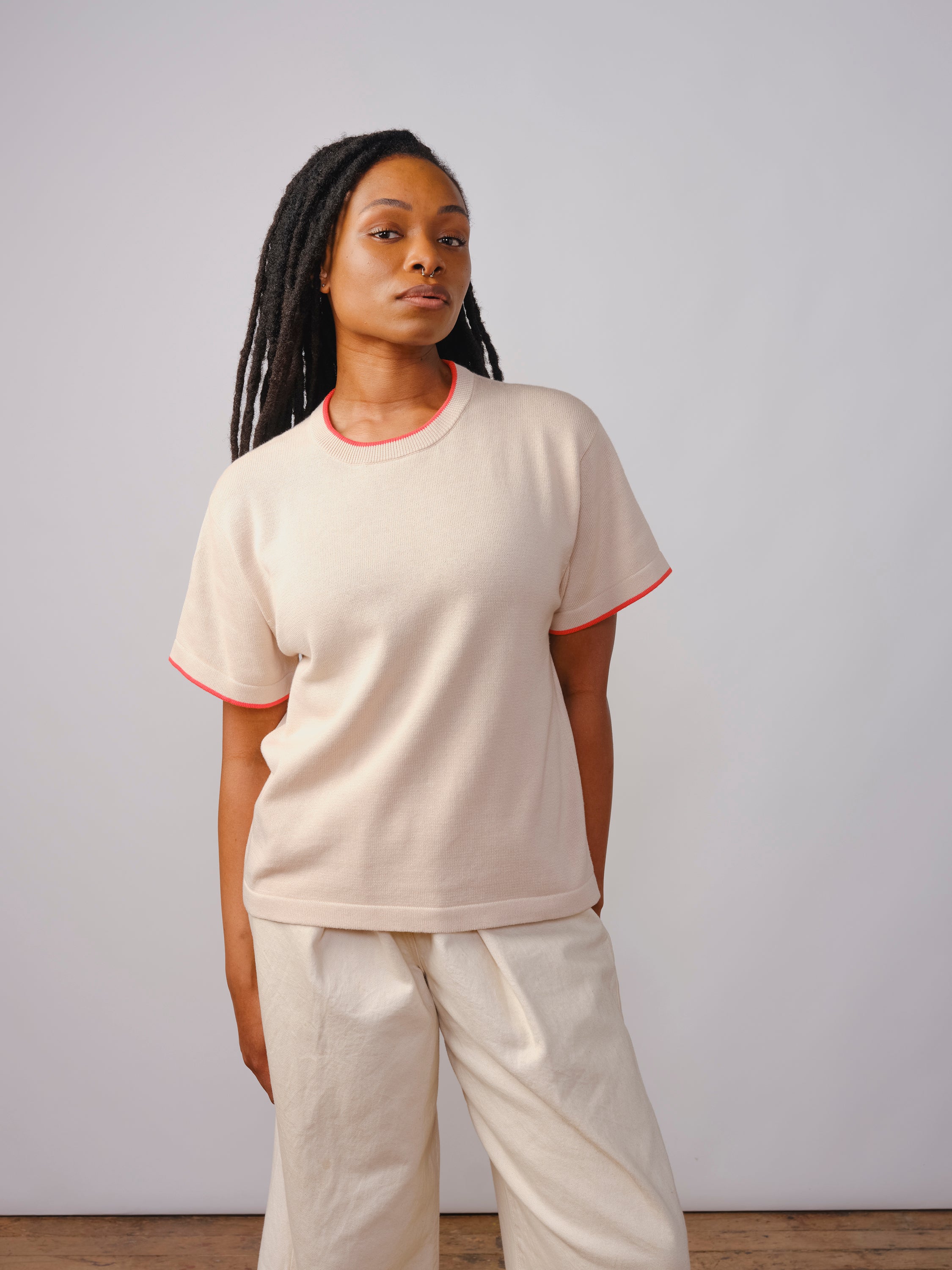 Classic Cotton Oversized Tee - Alstroemeria