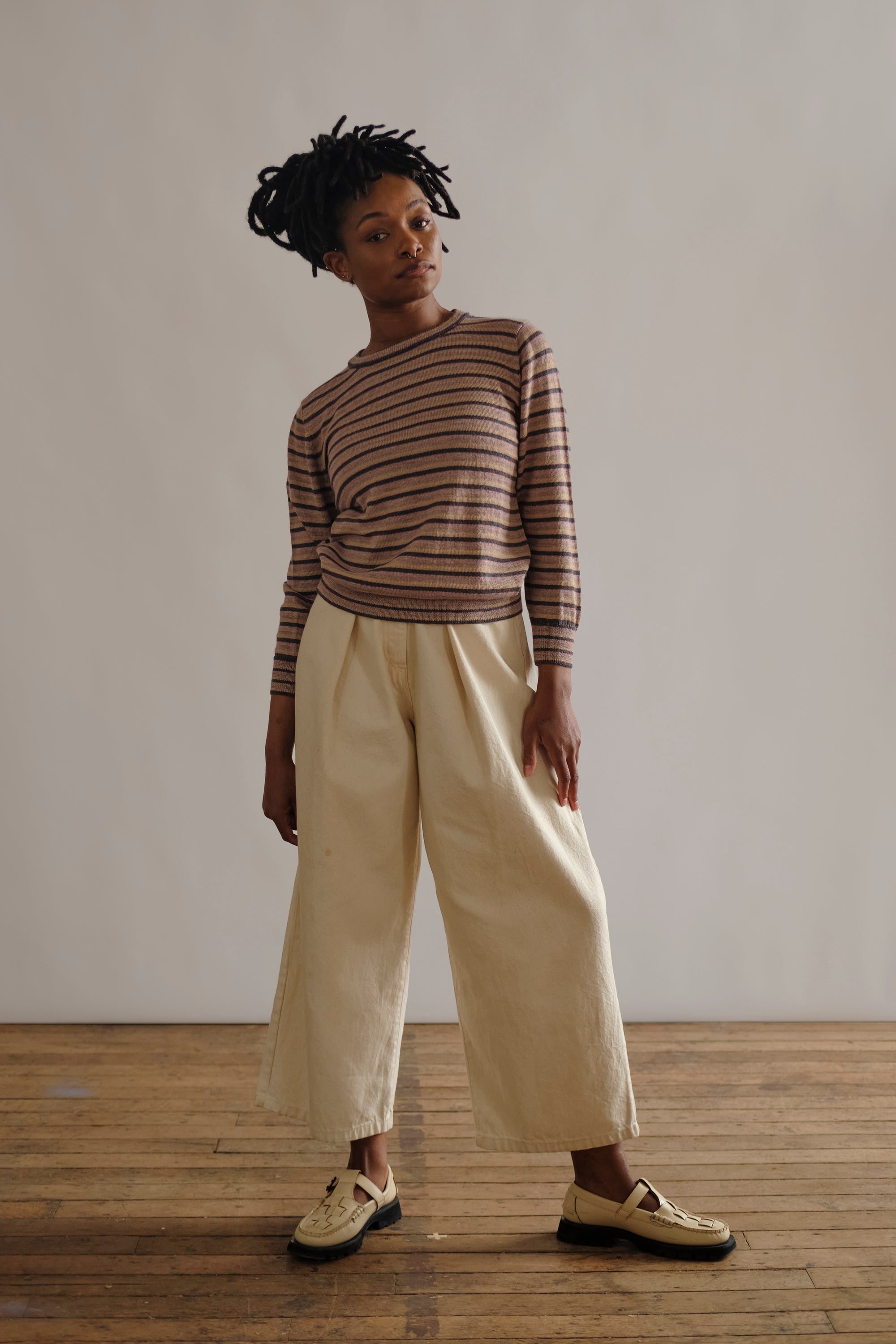 Long Sleeve Sweater Tee - Pitahaya