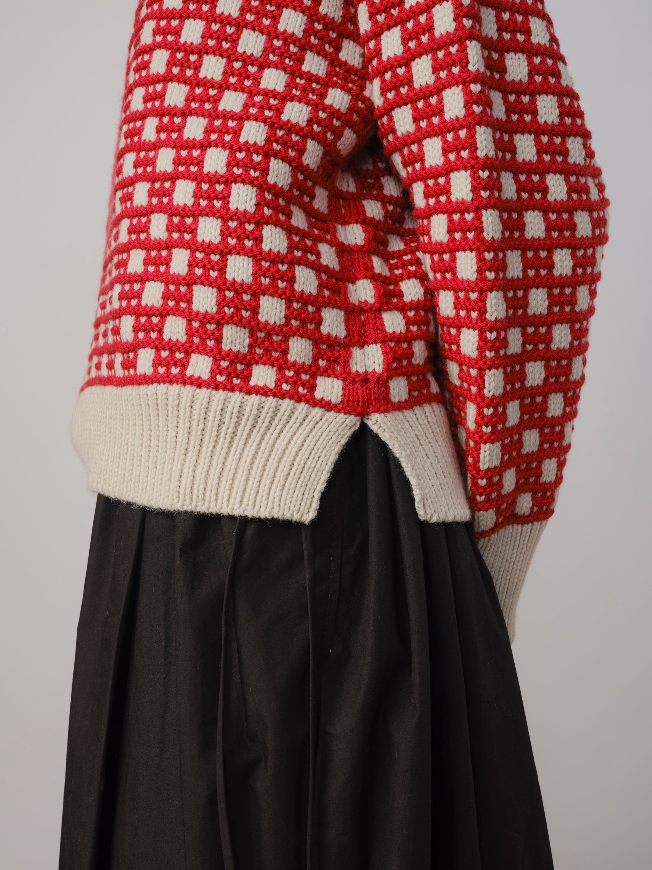 Augusta Grid Stitch Sweater - Kantuta