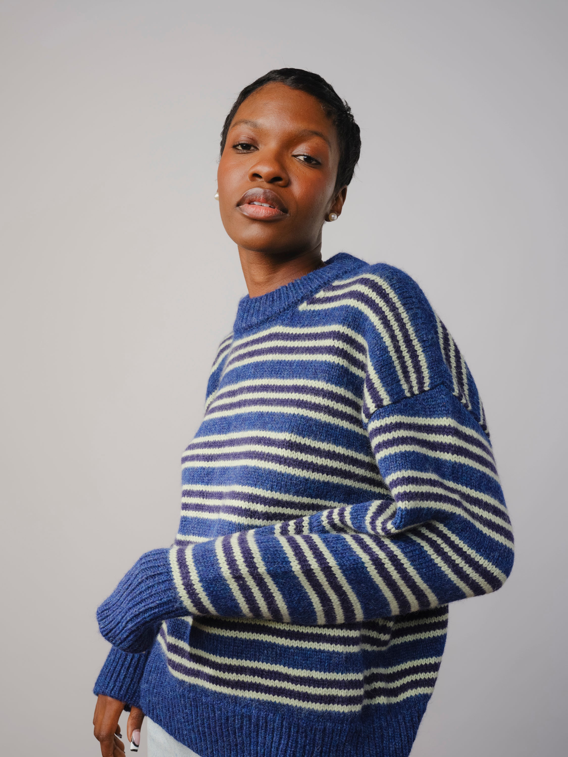 Hilma Striped Sweater - Nicandra
