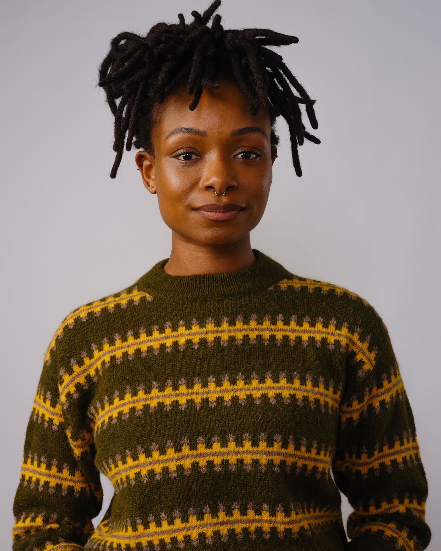 Vera Fairisle Sweater - Monstera