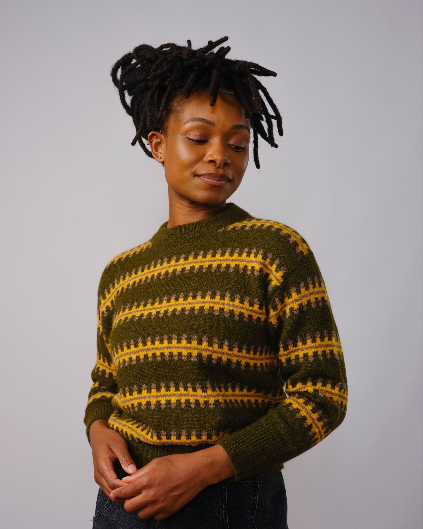 Vera Fairisle Sweater - Monstera