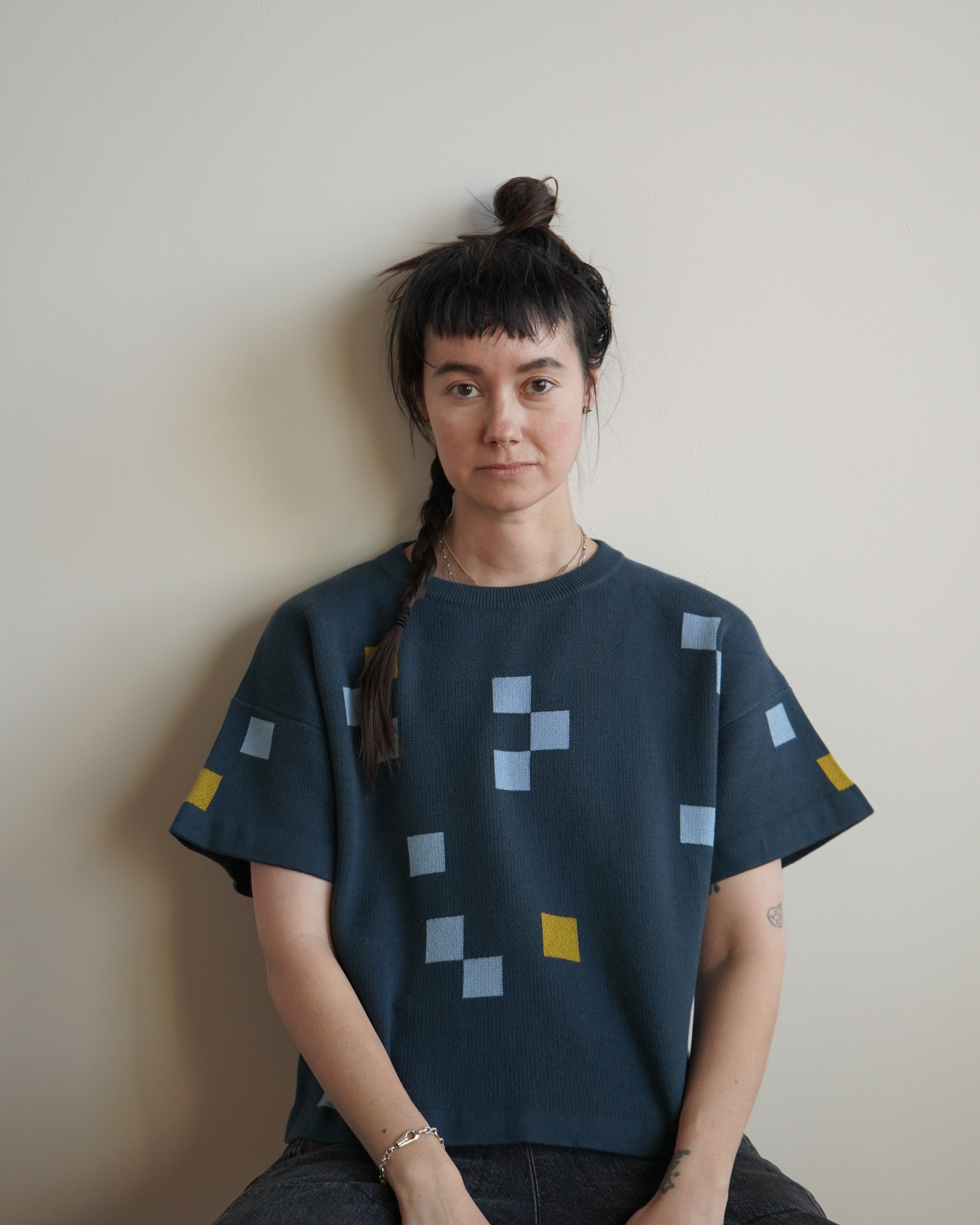 Albers Short Sleeve Sweater Tee - Cordierite