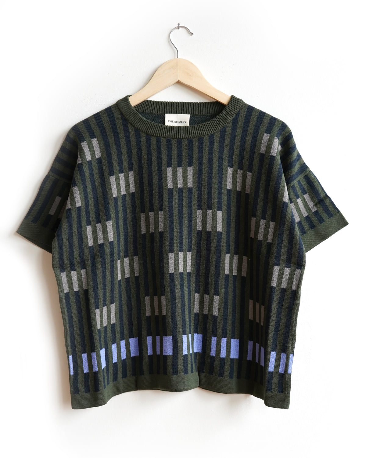 Bauhaus Short Sleeve Sweater Tee - Cinder