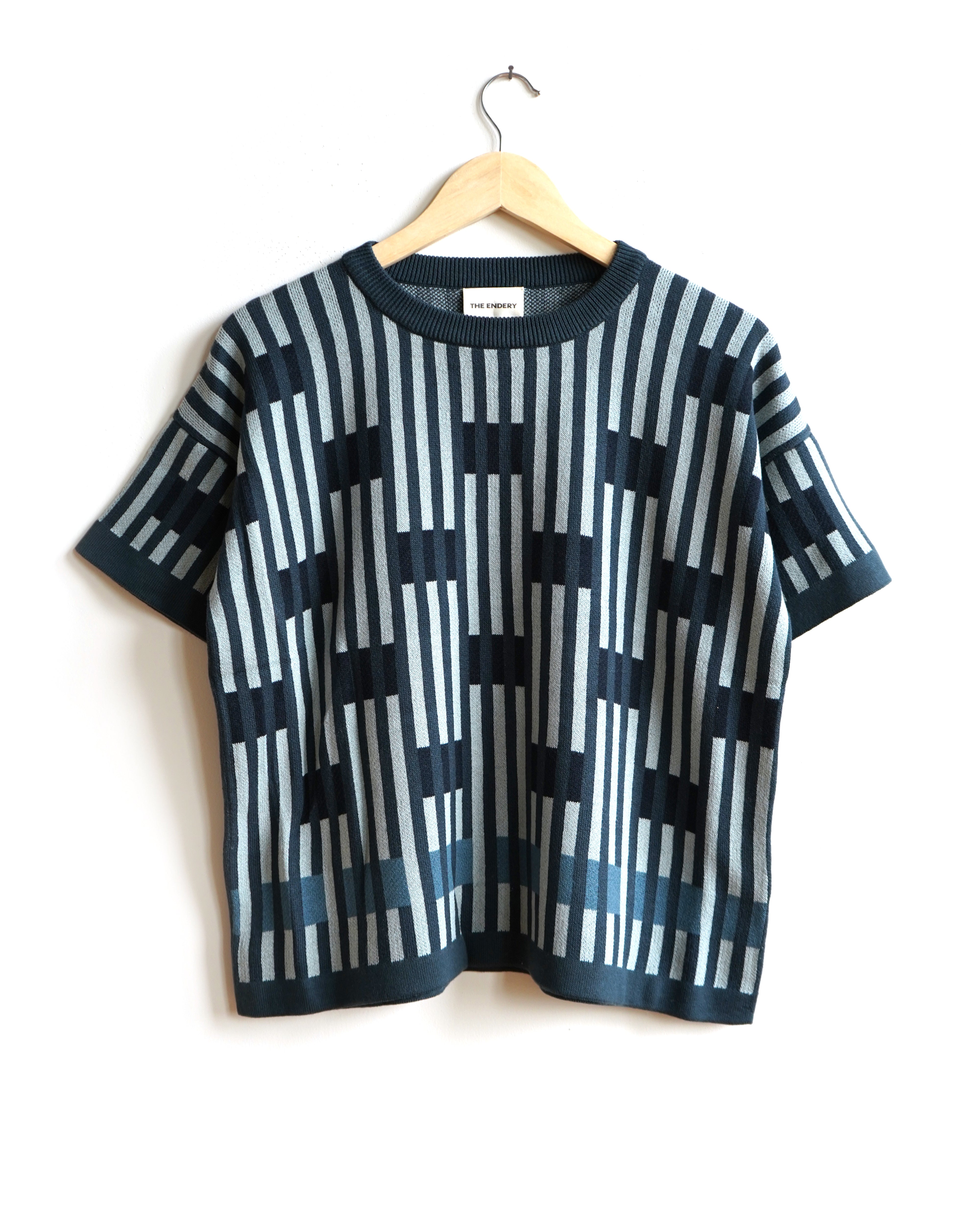 Bauhaus Short Sleeve Sweater Tee - Cinder