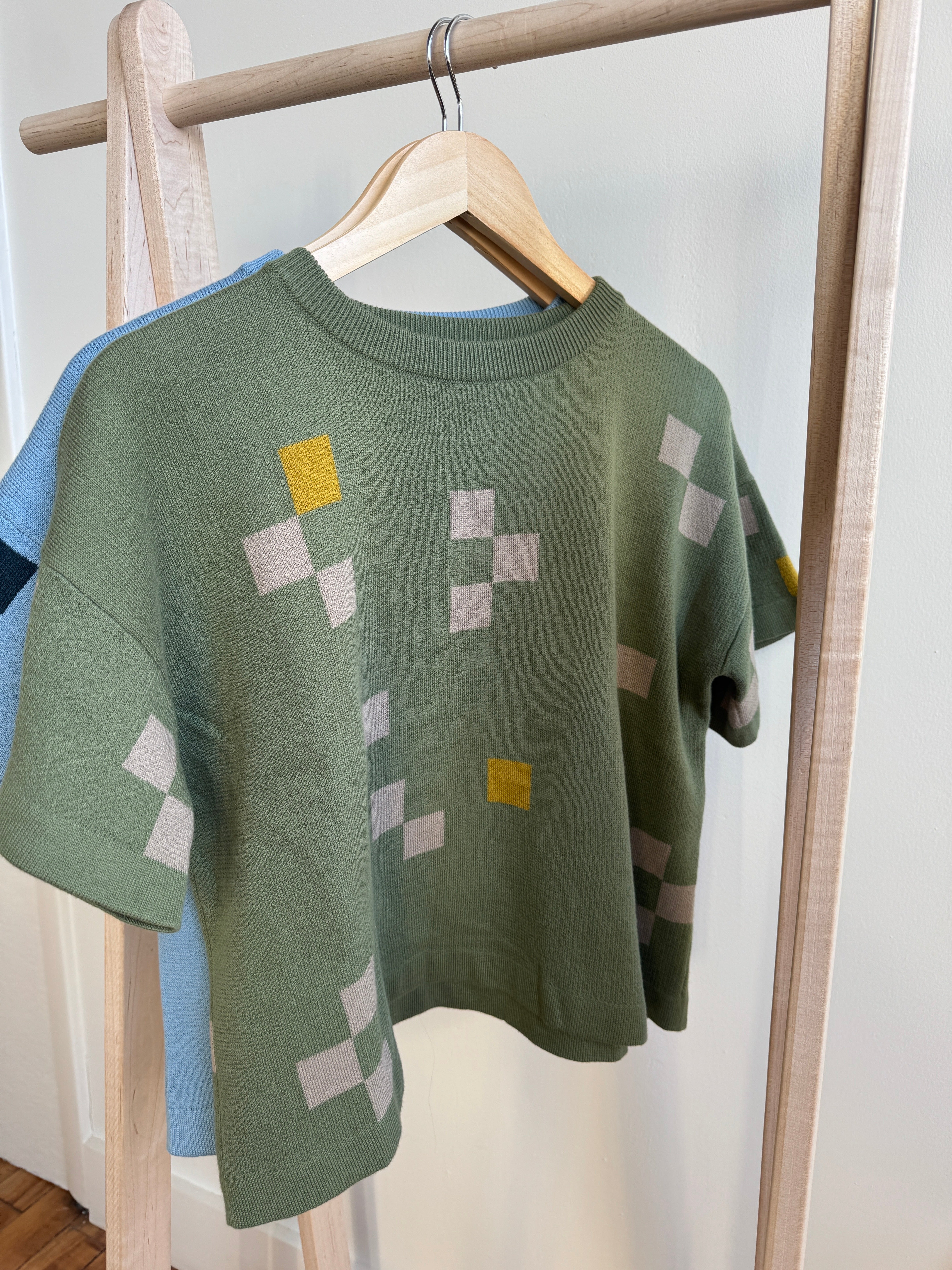 Albers Short Sleeve Sweater Tee - Olivine