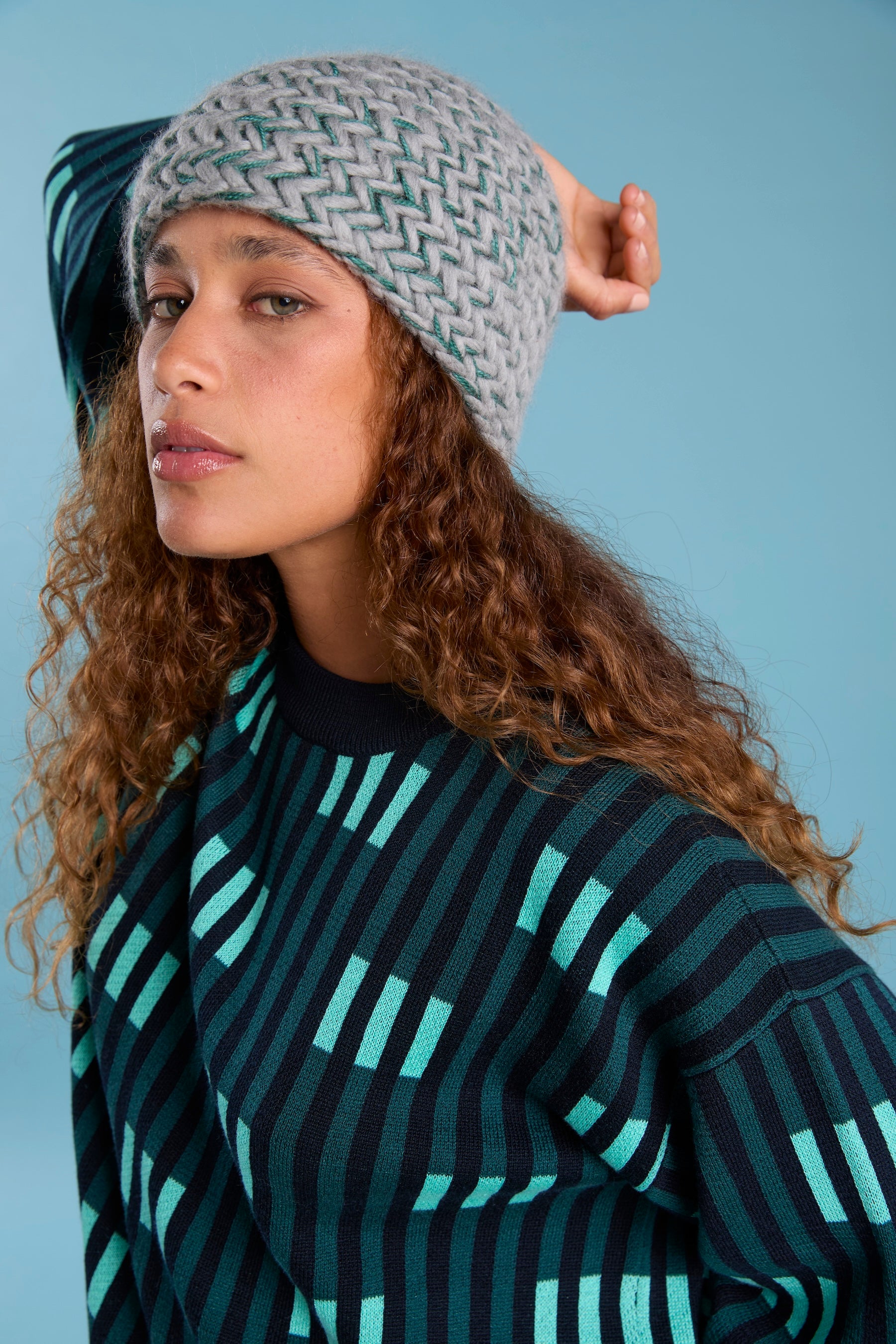 Frey Hand Knit Beanie - Dove