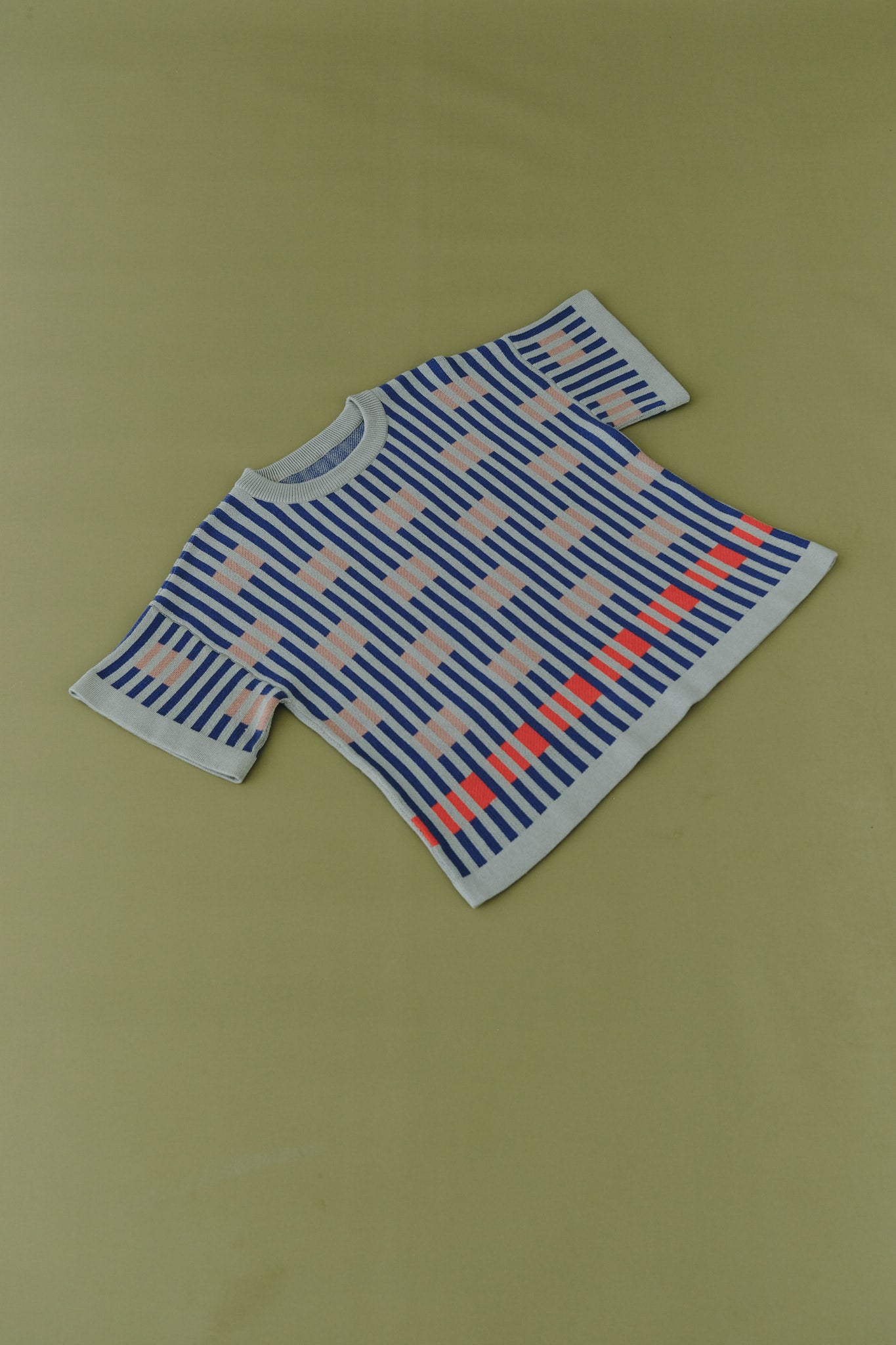 Bauhaus Short Sleeve Sweater Tee - Jupiter