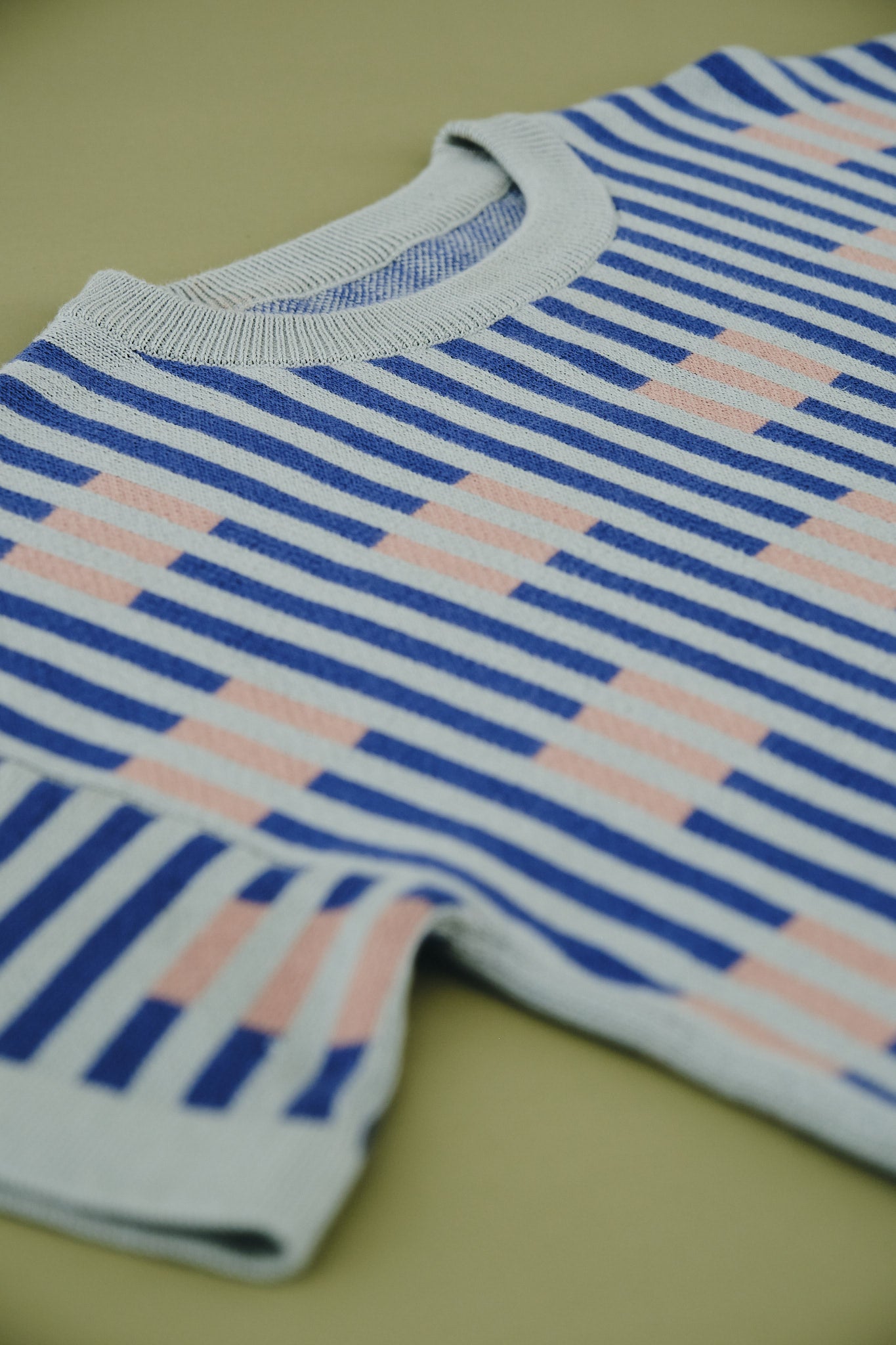 Bauhaus Short Sleeve Sweater Tee - Jupiter