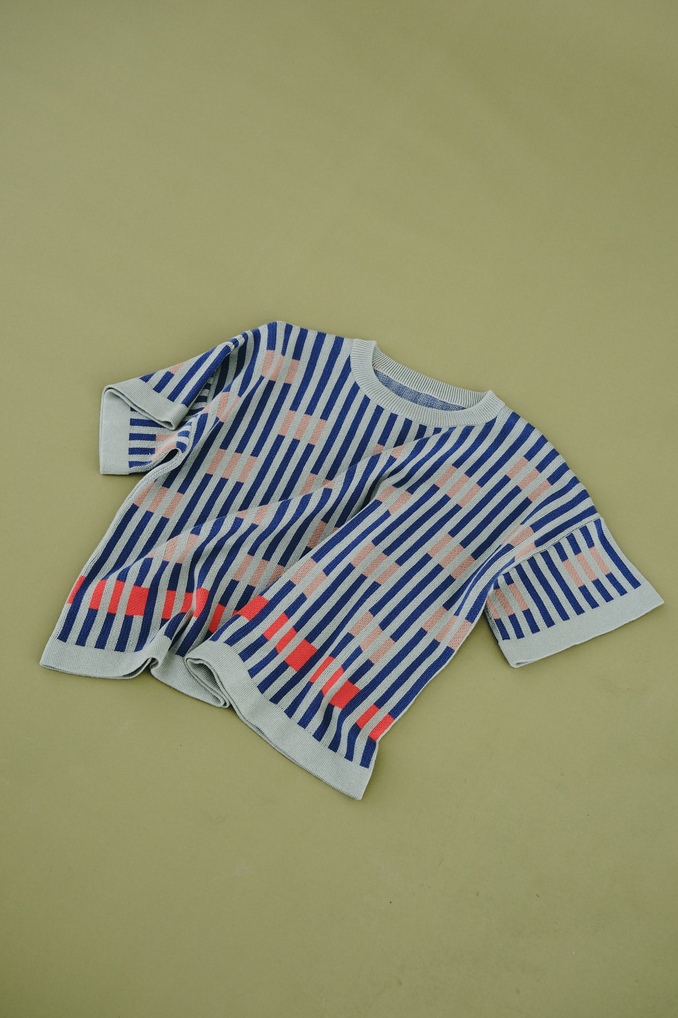 Bauhaus Short Sleeve Sweater Tee - Jupiter