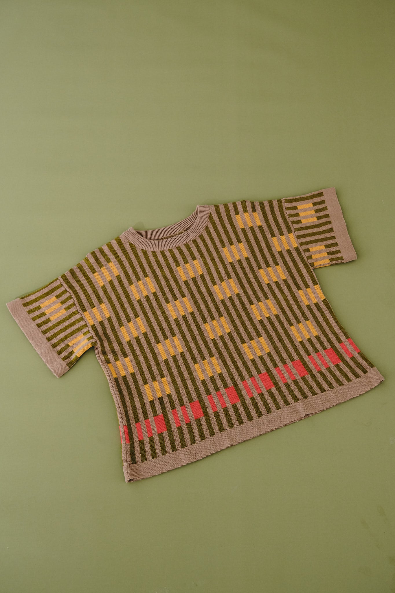 Bauhaus Short Sleeve Sweater Tee - Saturn