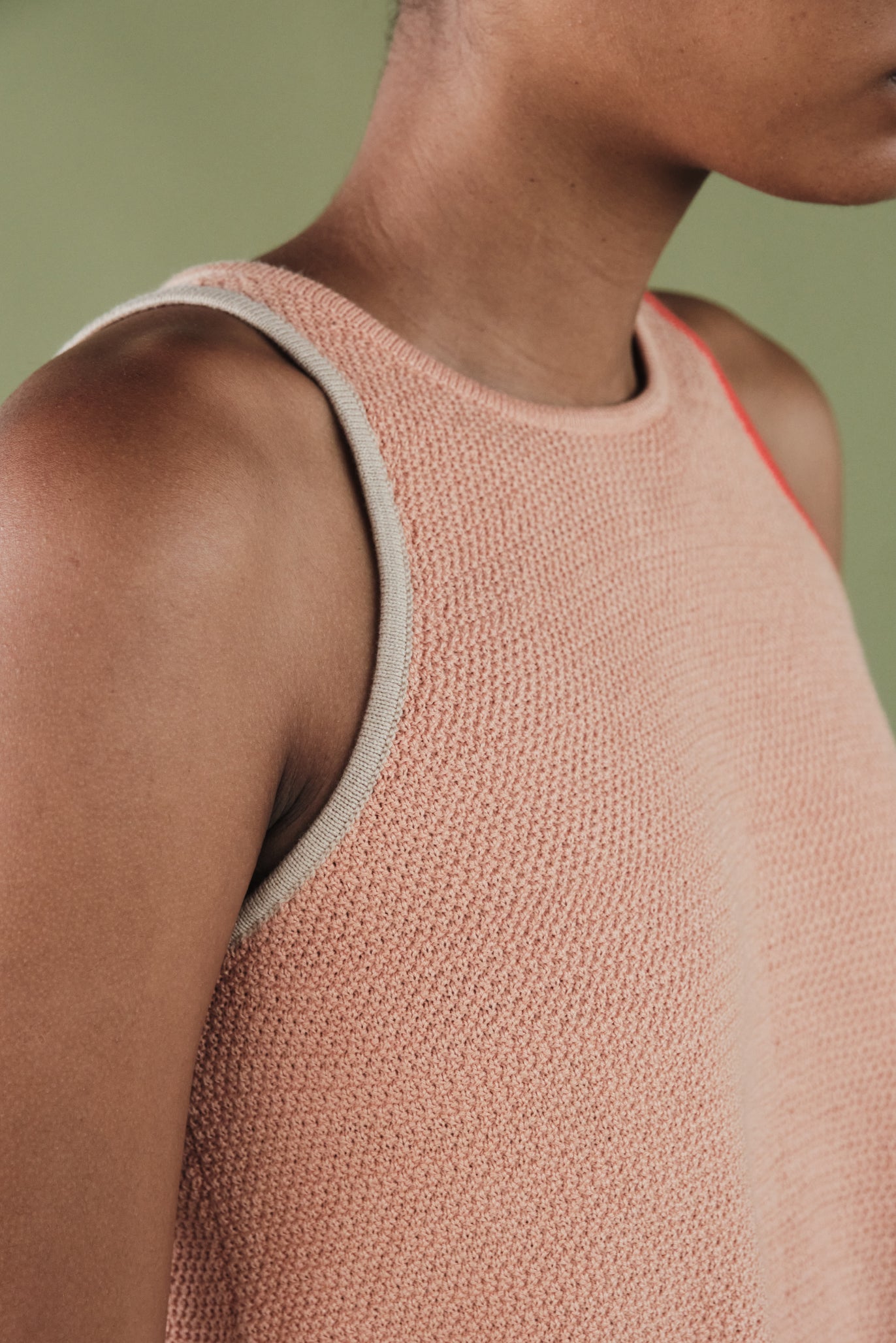 Knit Tank- Desert Rose