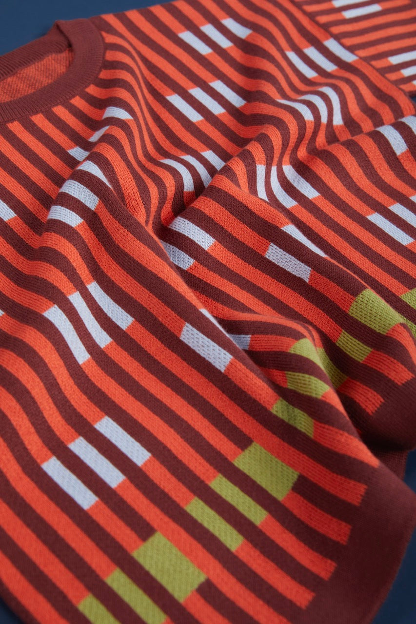 Bauhaus Short Sleeve Sweater Tee - Mercury