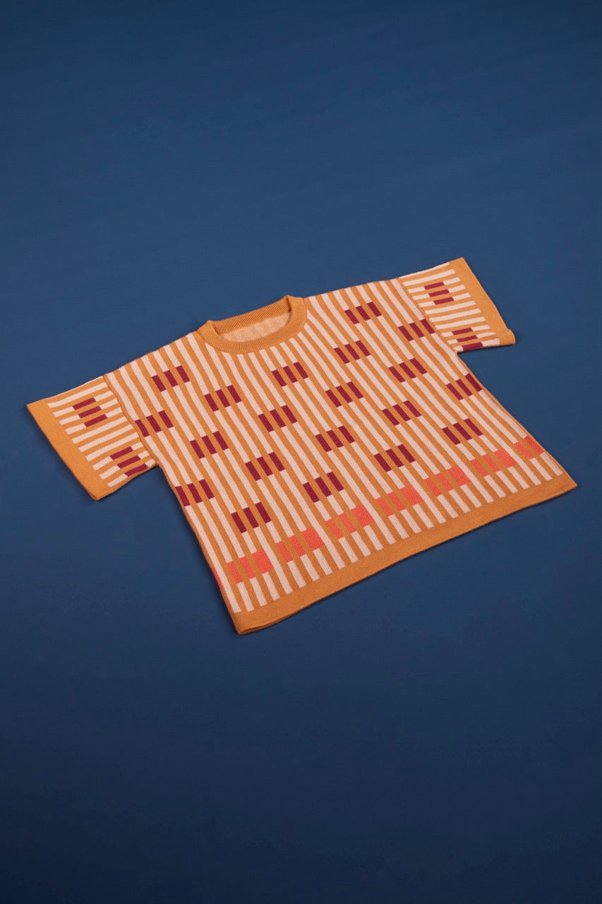 Bauhaus Short Sleeve Sweater Tee - Venus